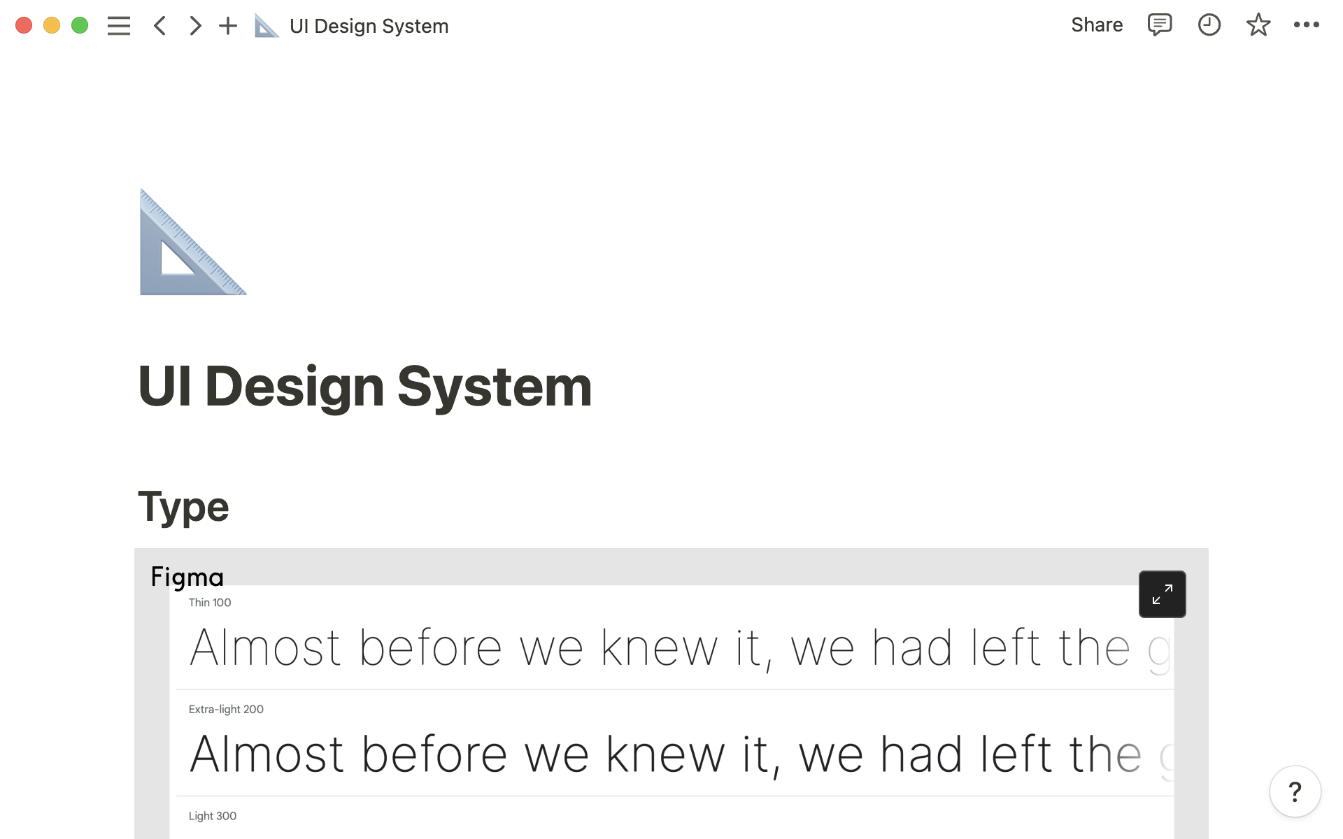 Mallin esikatselu nimelle UI Design System