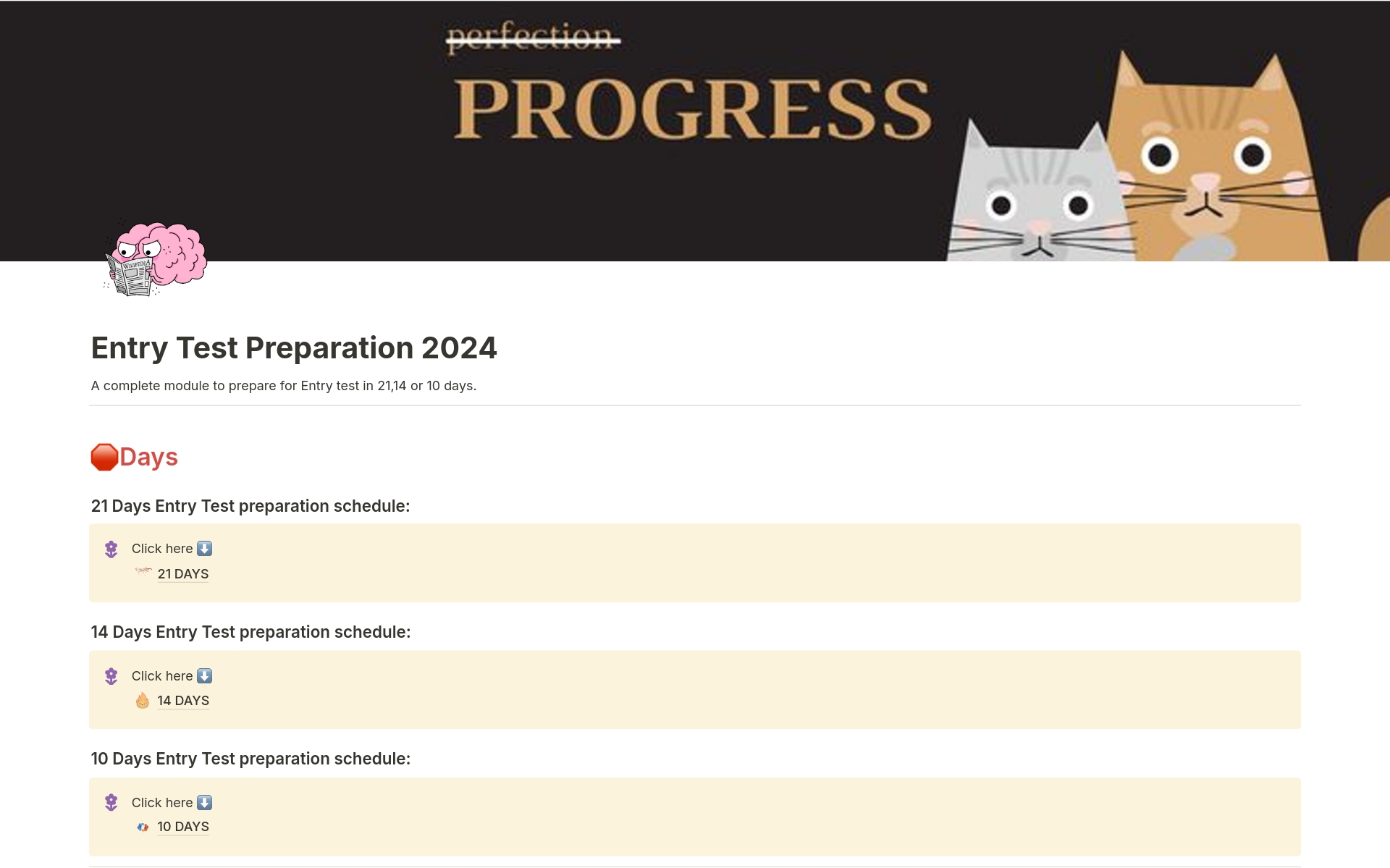 En forhåndsvisning av mal for E-CAT Preparation Schedule & Resources