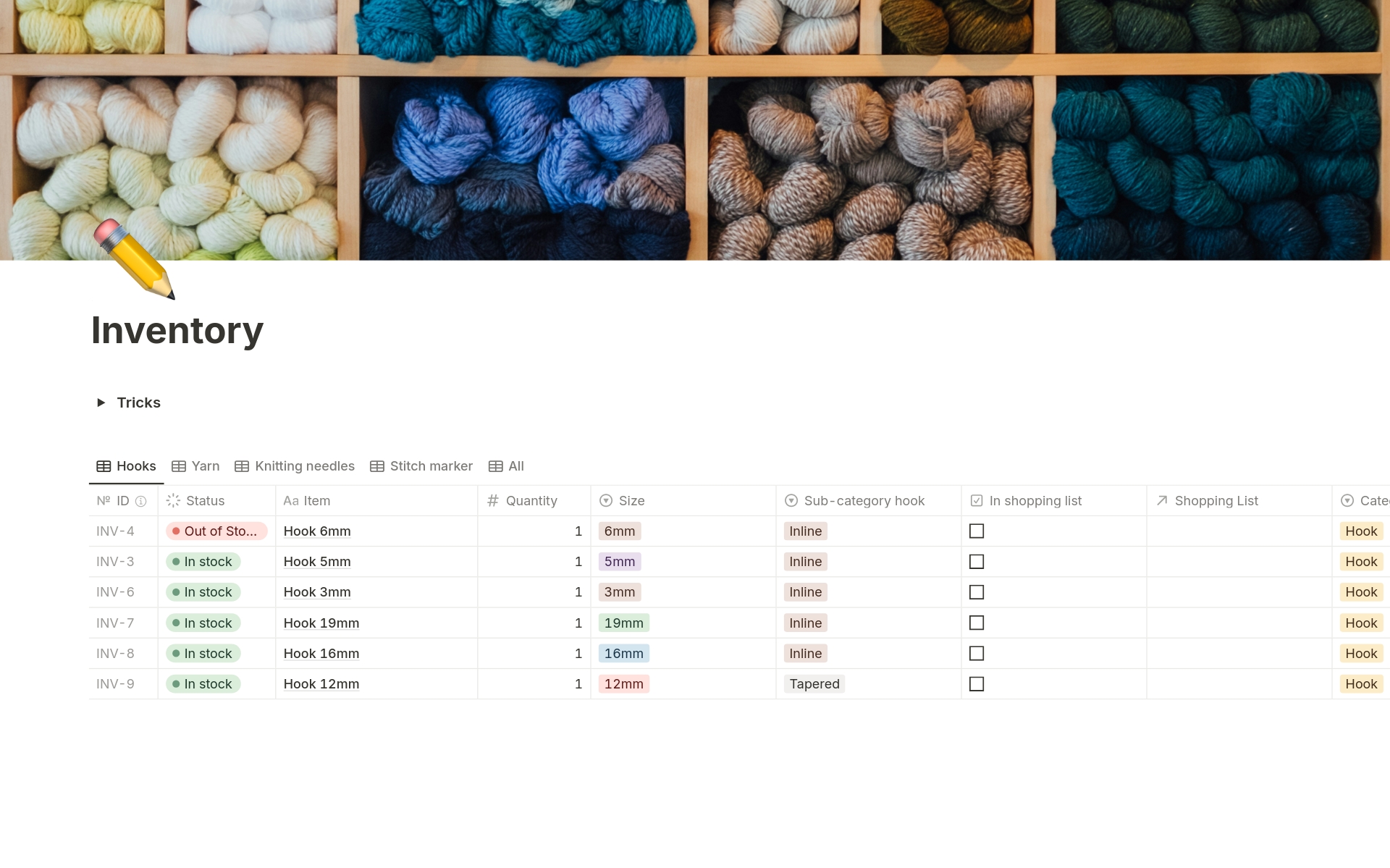 Are you looking to get to the next level of Crochet or Knitting? 

Or are you just looking for a way to organize all your projects and resources in one place?

🧶 Welcome to our Crochet and Knitting Hub Notion Template! 🧵