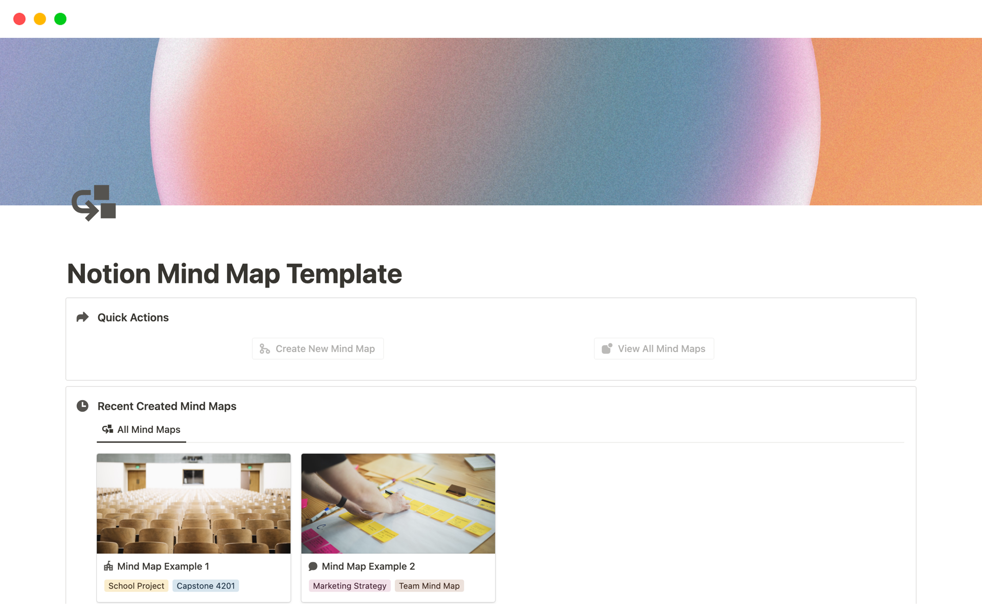 Introducing the 1st Notion Mind Map Template: an intuitive, dynamic solution for brainstorming, planning, and visualizing ideas seamlessly within the Notion ecosystem.