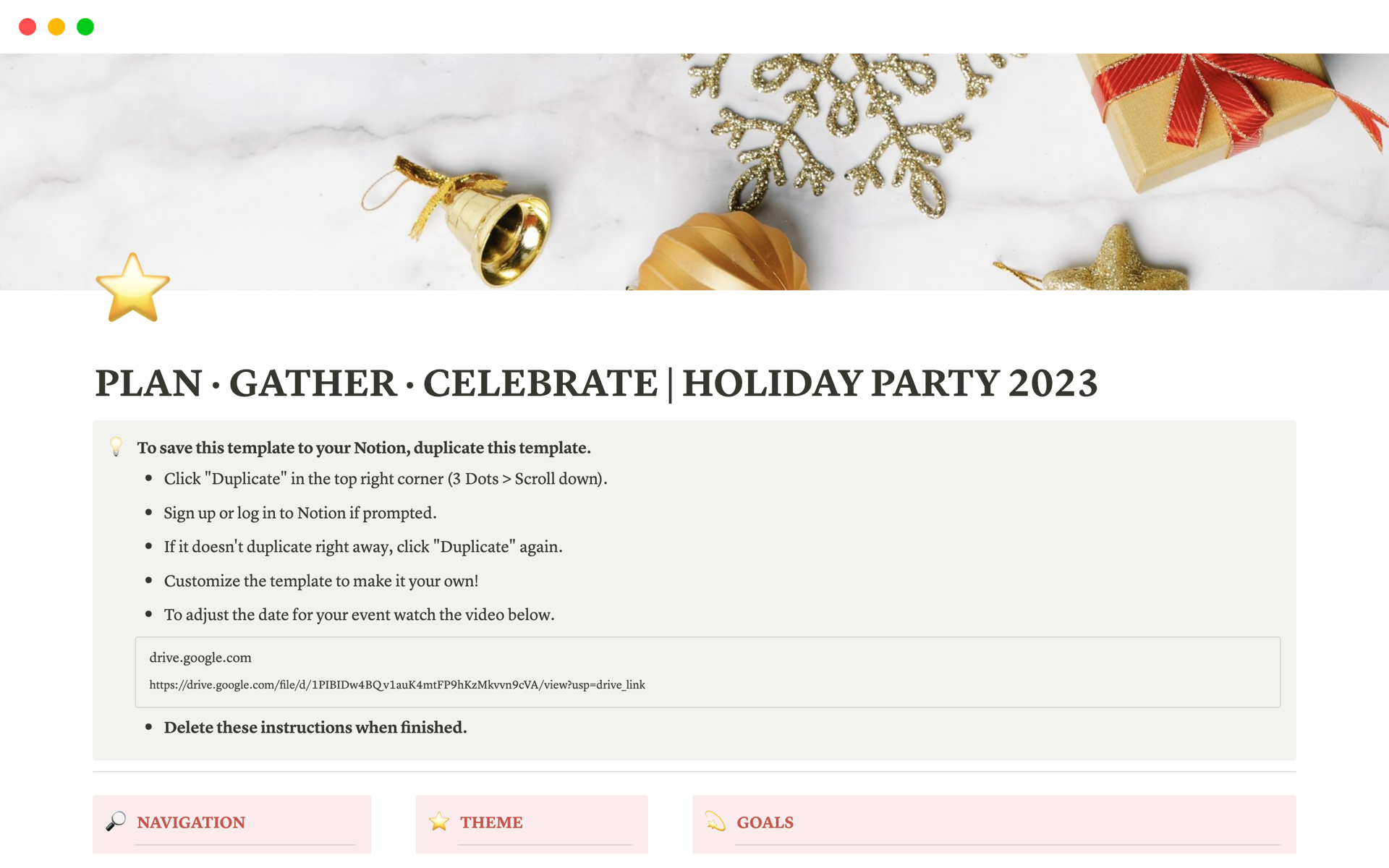 Plan your next event with ease using this customizable Notion party planner! 