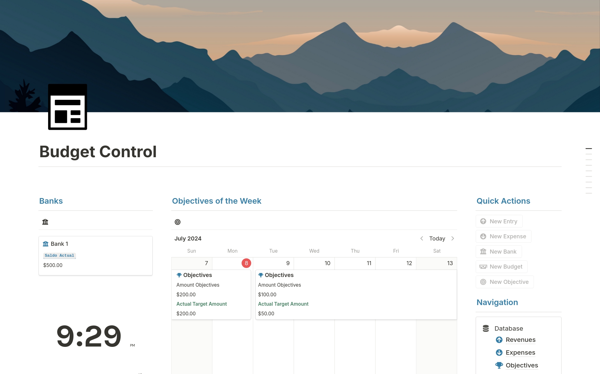 Keeping a budget can be complicated without the right tools. Our Budget Control template in Notion will help you plan and track your spending, ensuring that your money is always under control and working in your favor.