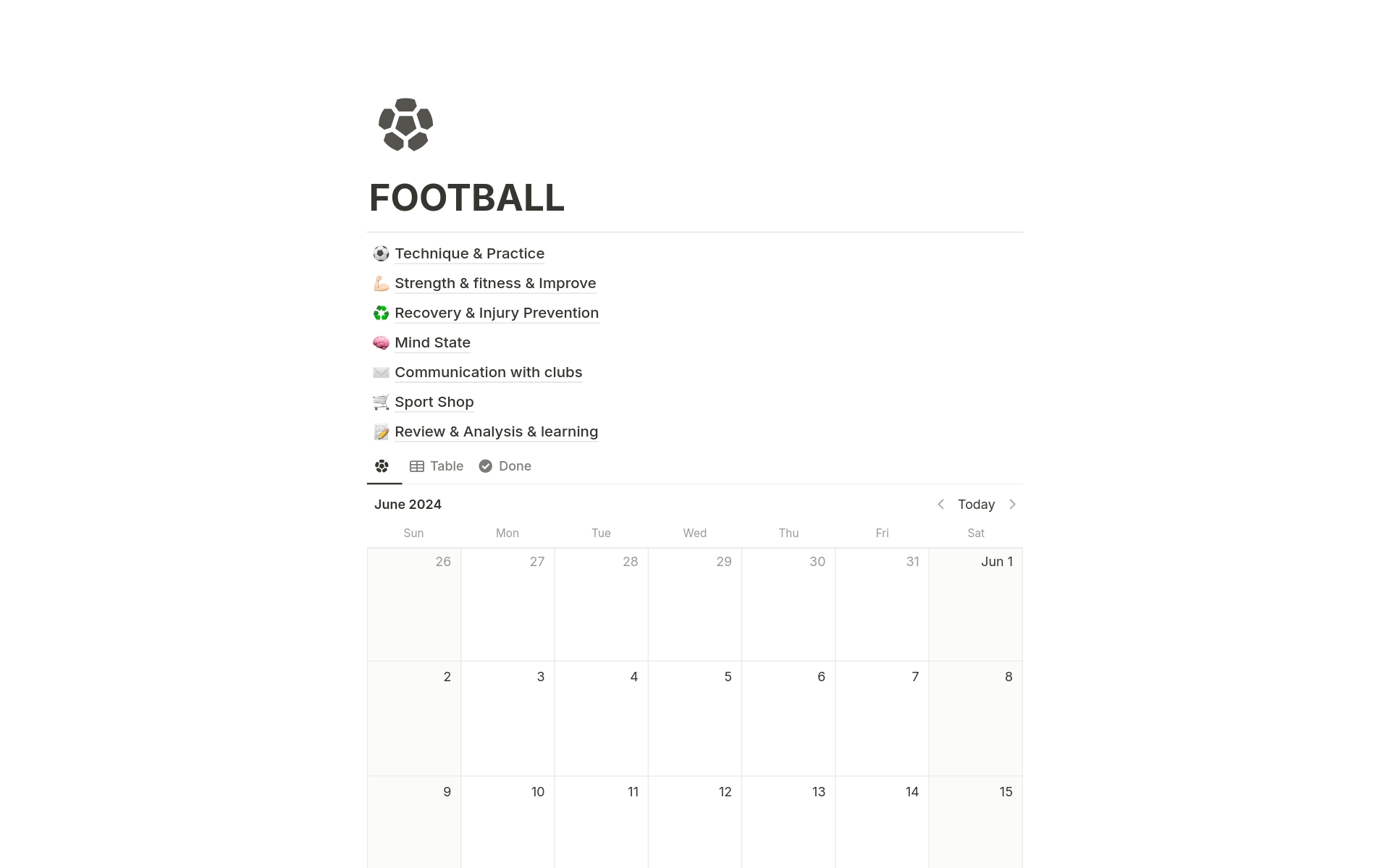 A template preview for FOOTBALL SCHEDULE
