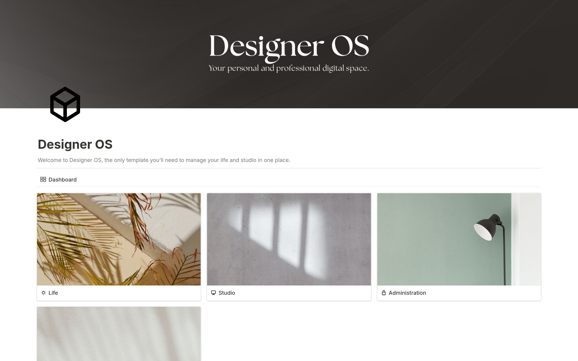 Vista previa de una plantilla para Designer OS