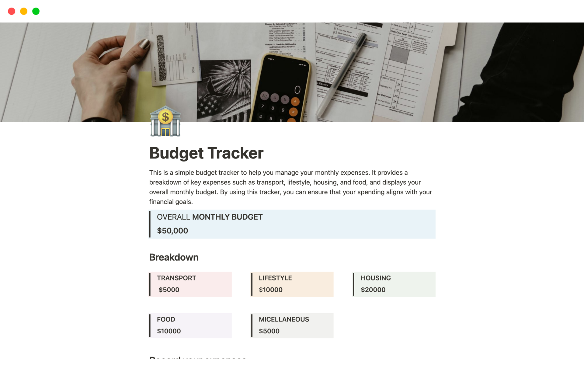 Get control of your finances with this user-friendly, customizable budget template.