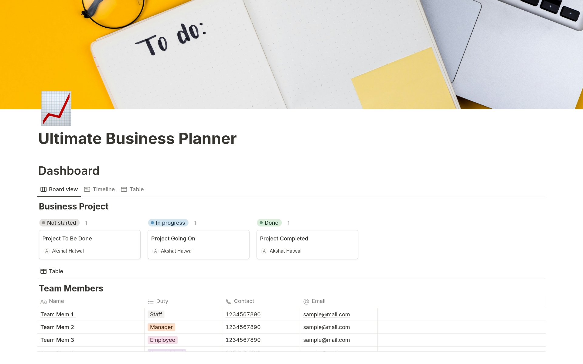 A template preview for Streamlined Success: Minimalist Business Plan
