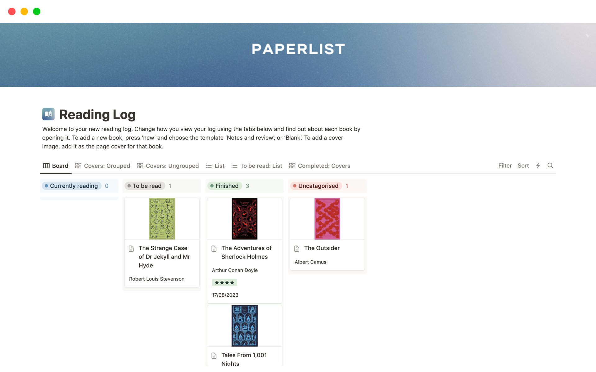Transform your reading experience with our Notion Reading Log Template, the essential tool for track, review, and organise your literary journey.