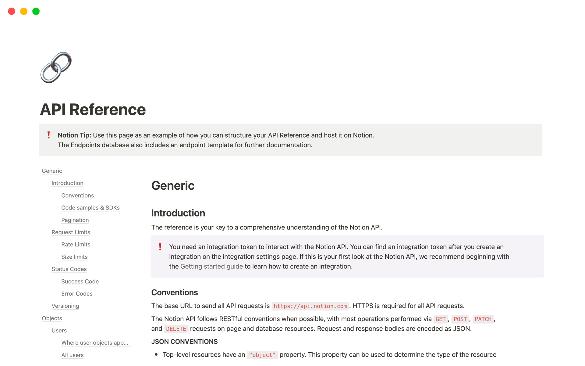 Host your API Reference right within Notion.