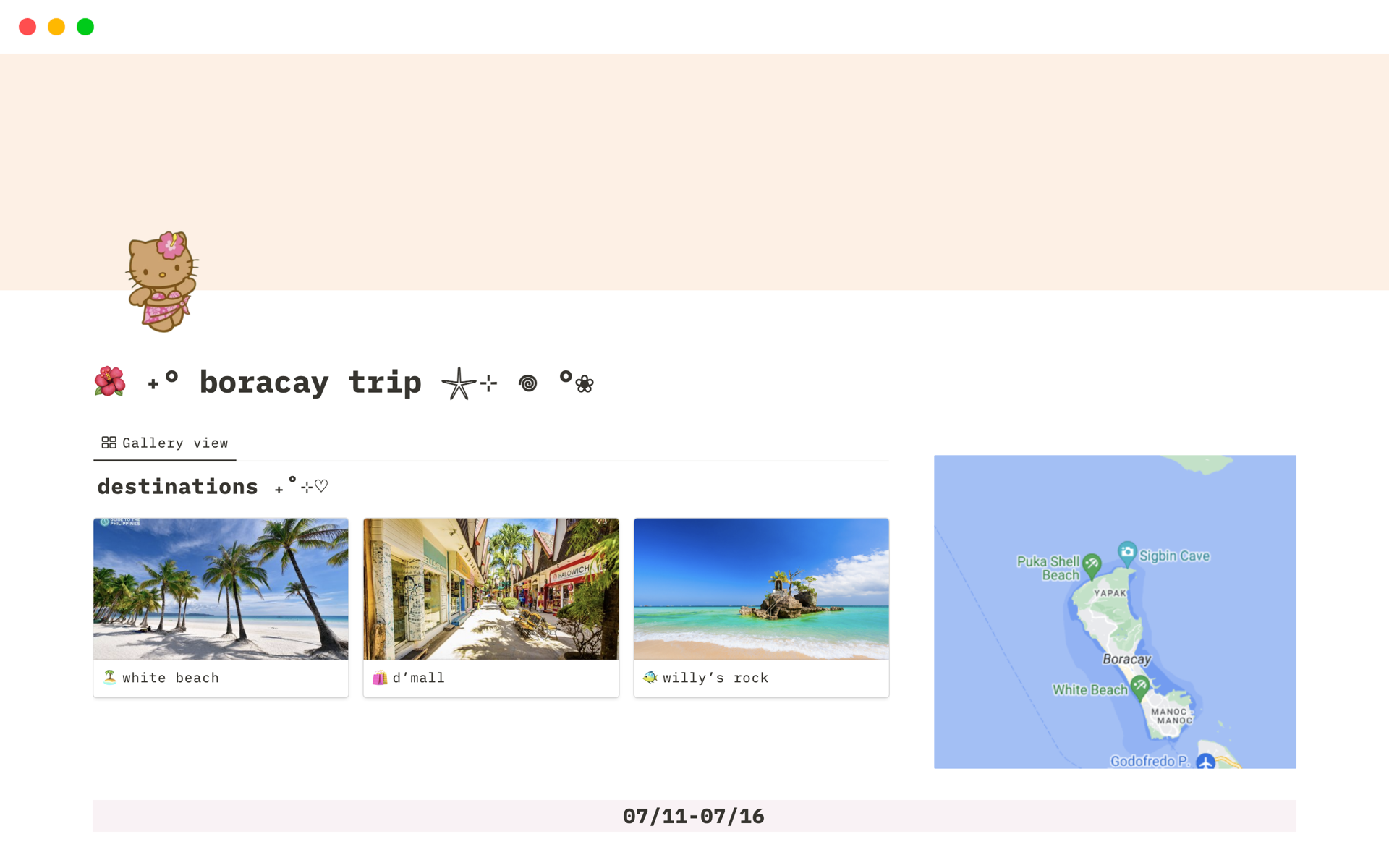 easy to use vacation planner