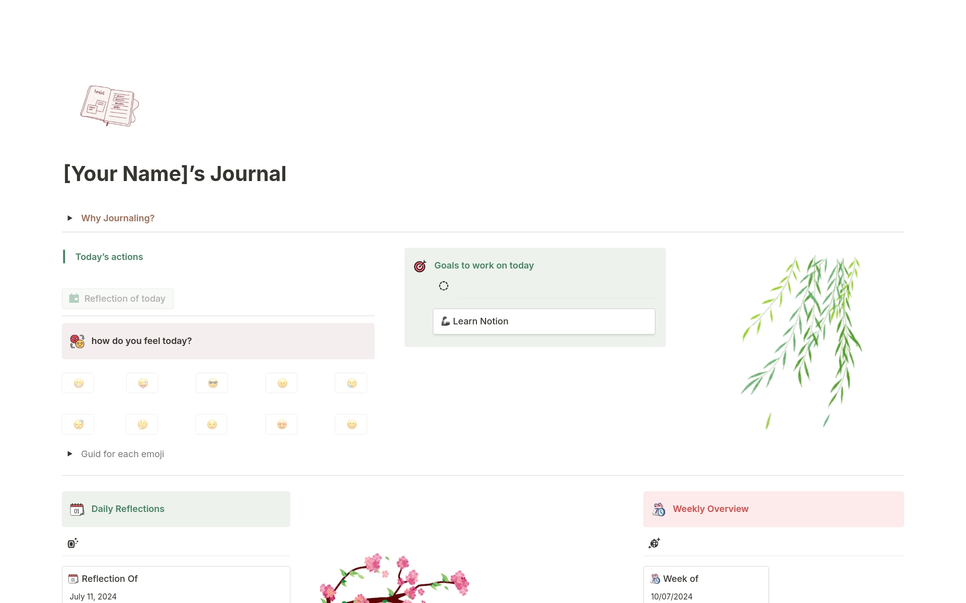 Achieve Clarity and Productivity with the Ultimate Notion Personal Journal Template!