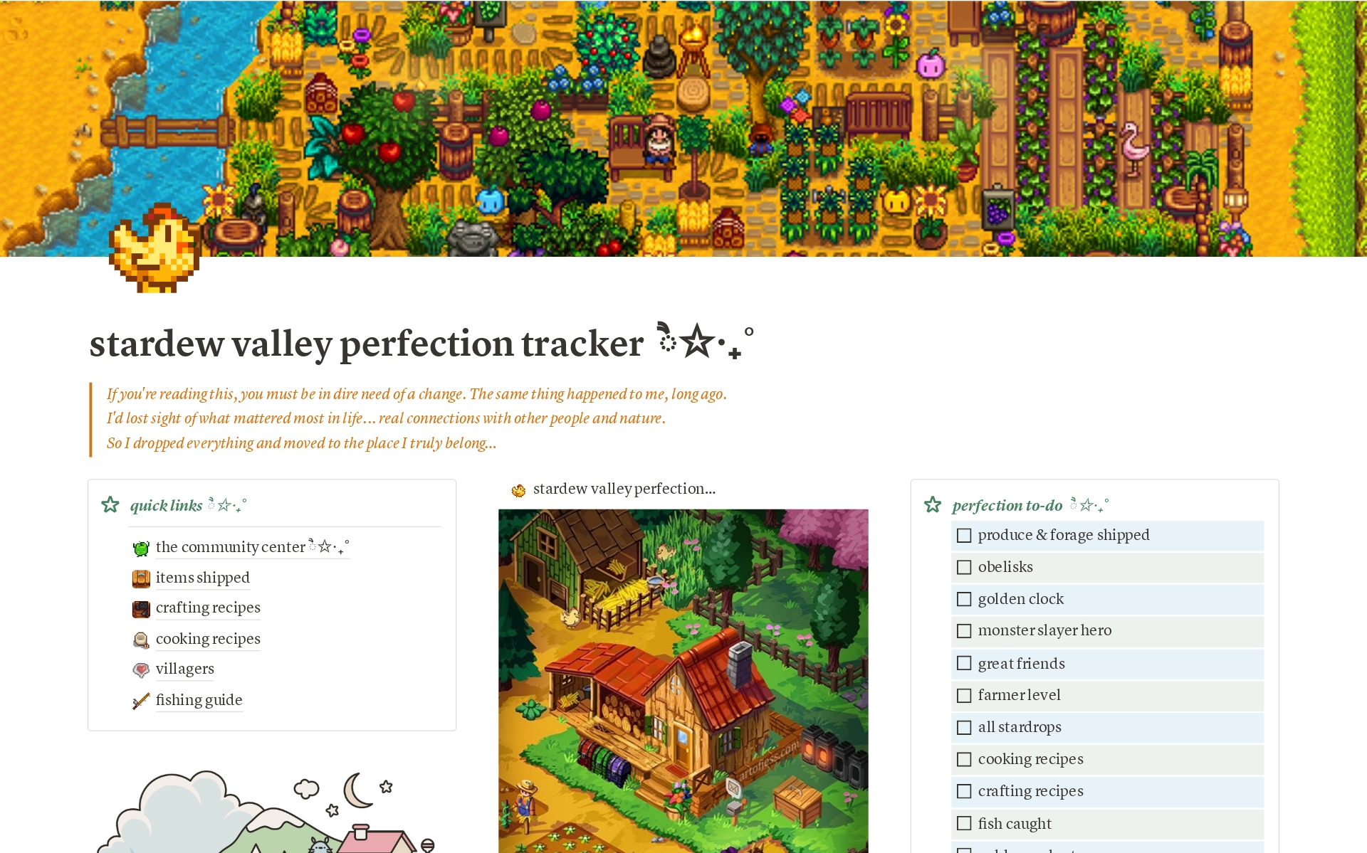 Mallin esikatselu nimelle stardew valley perfection tracker