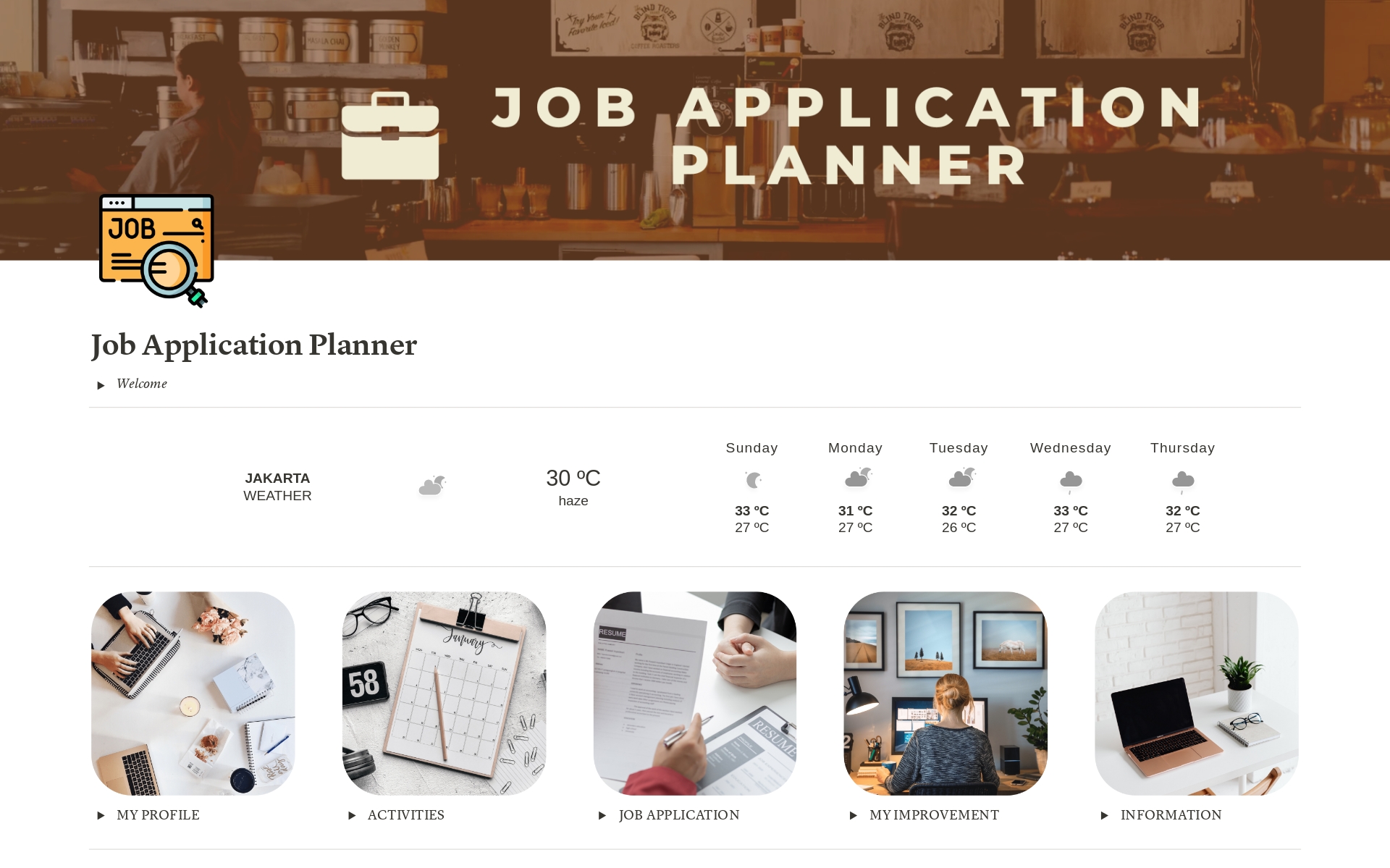 Job Application Planner Template by Partner Productive | Notion Marketplace