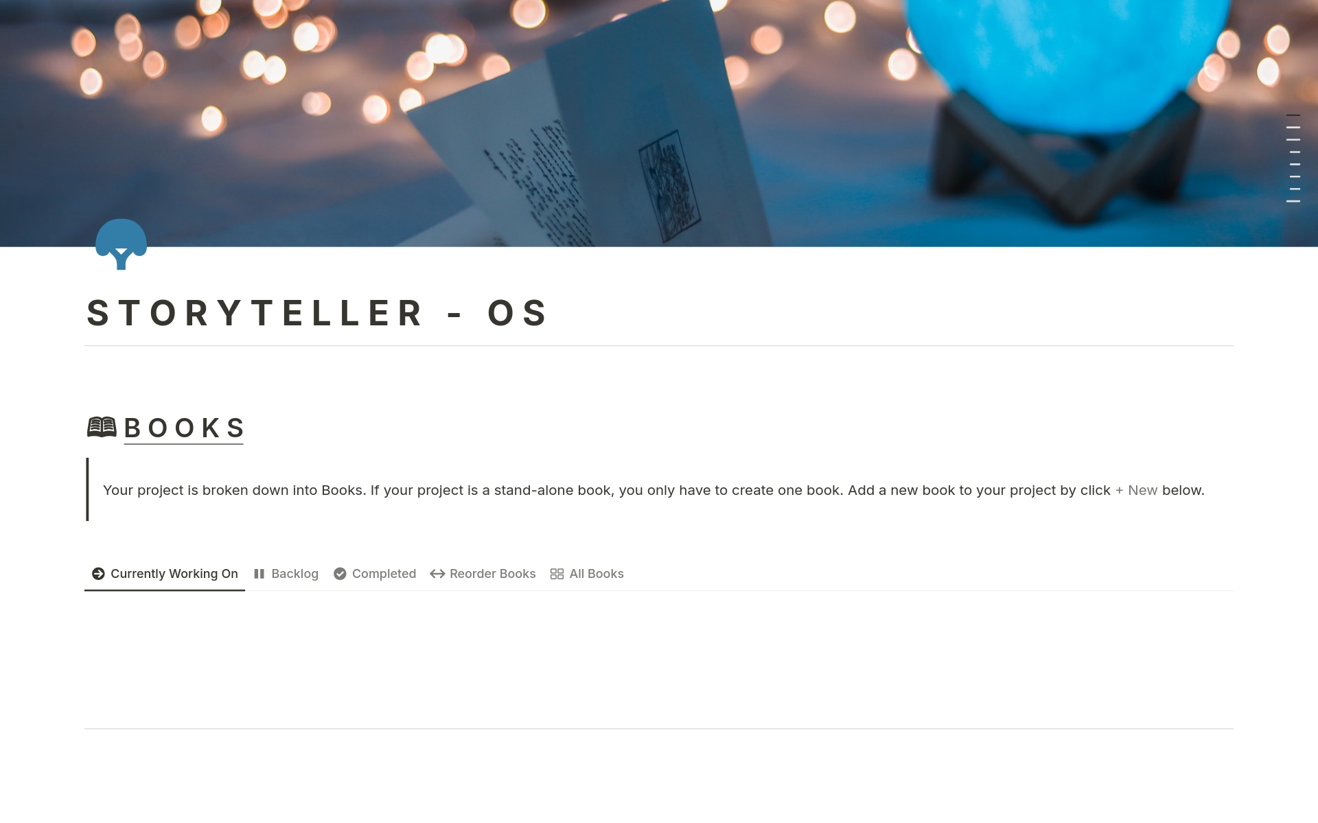 Begin crafting your stories effortlessly with Storyteller OS. This Notion-based system interconnects every aspect of your story, from characters to plot, ensuring consistency and boosting productivity. Stay motivated and achieve your writing goals with ease. Start to