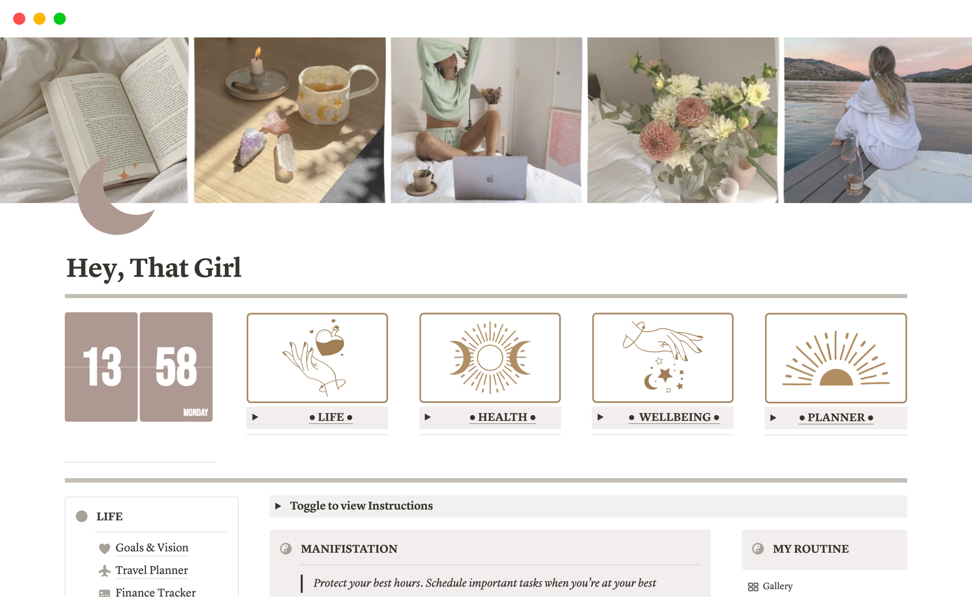 The All-In-One Aesthetic Notion Template will help you organize your life and stay on top of your goals! 