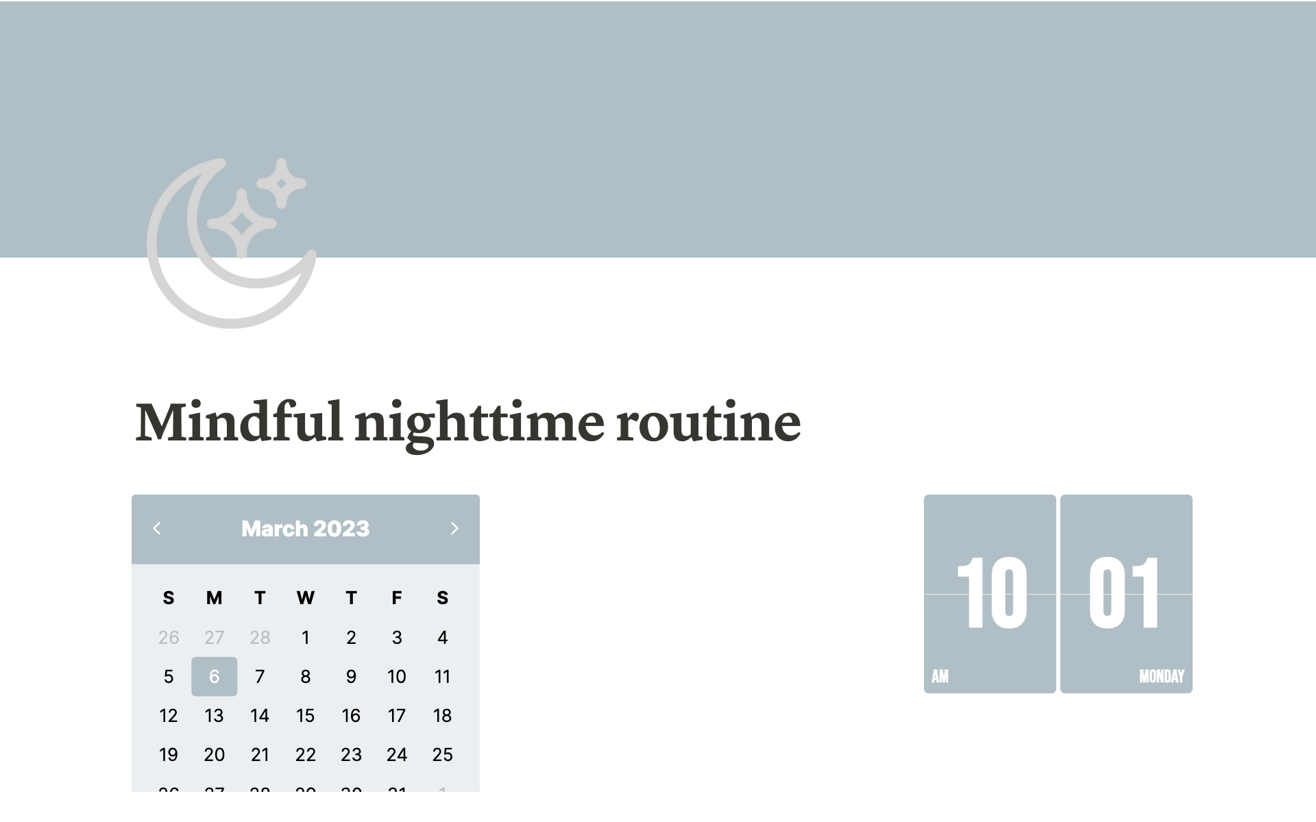 Help you create a more mindful nighttime routine. :)