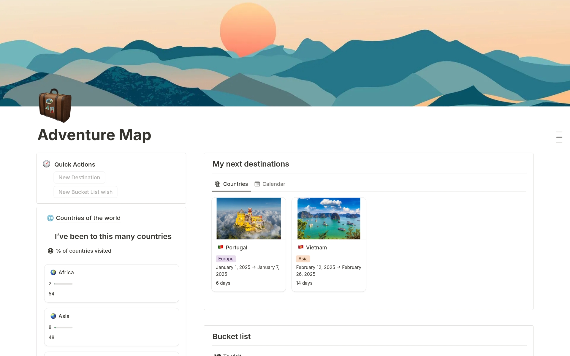 Adventure Map Template by Anna | Notion Marketplace