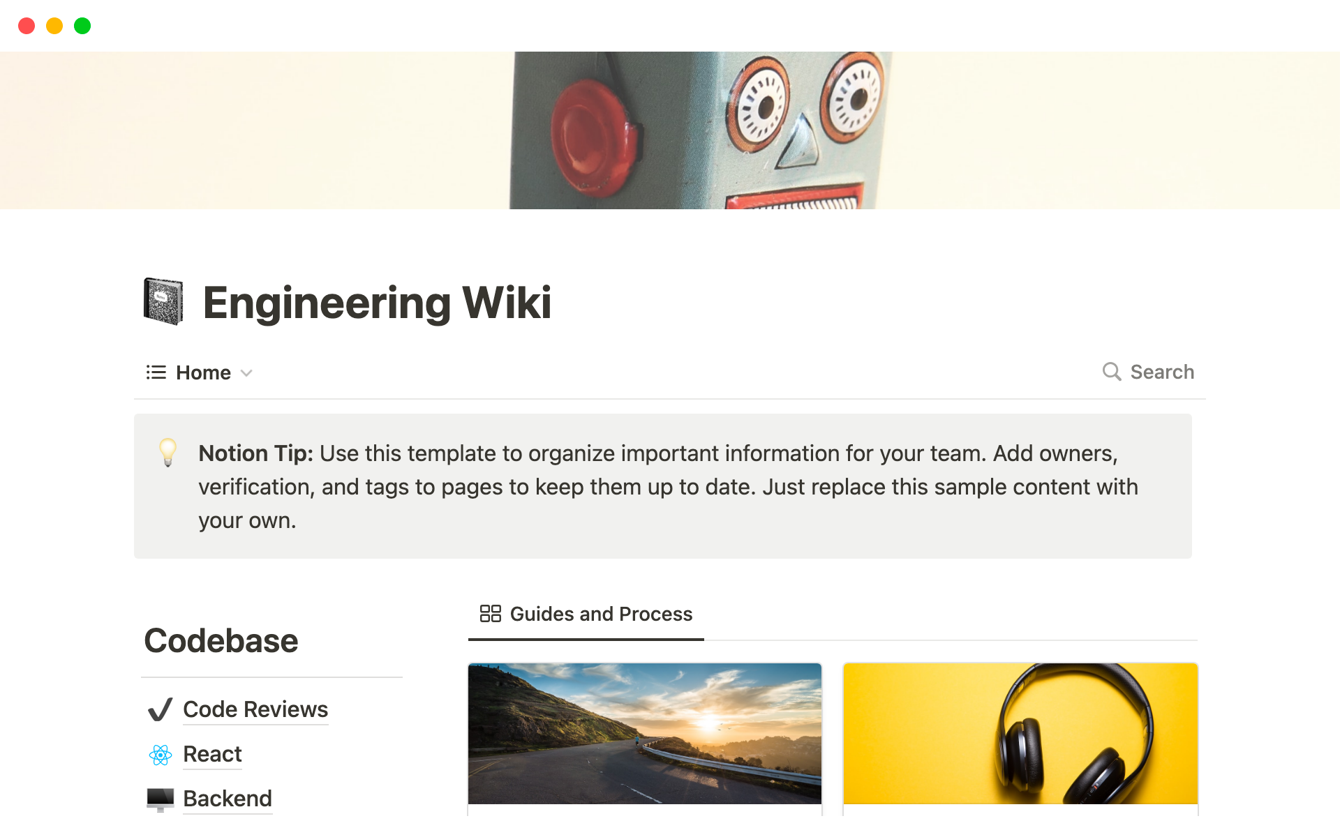 En forhåndsvisning av mal for Engineering Wiki