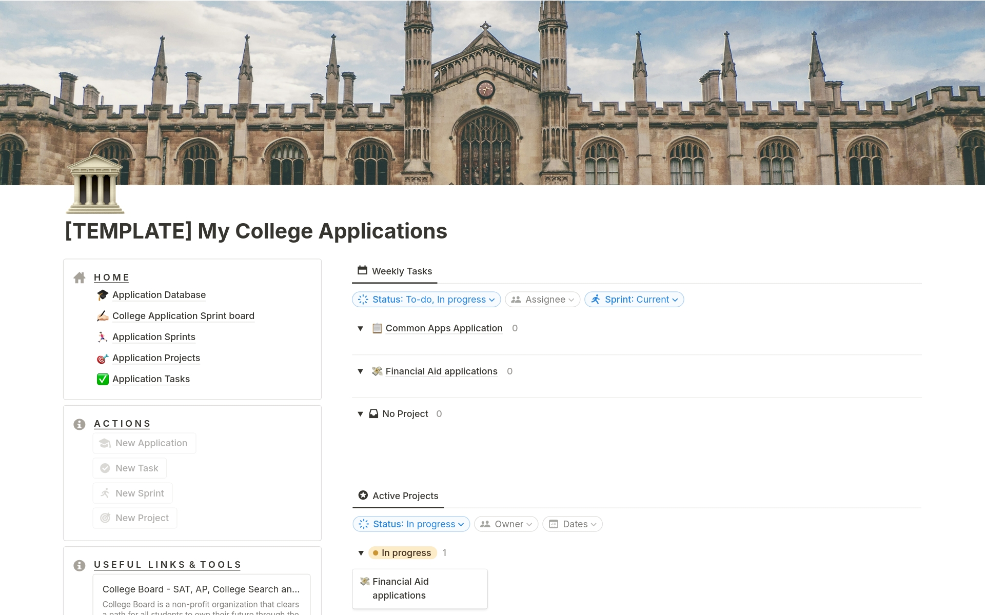 Our Student College Application Management Notion Template is designed to empower students to take control of their college application process, providing the tools and organization needed to confidently navigate this important milestone. 