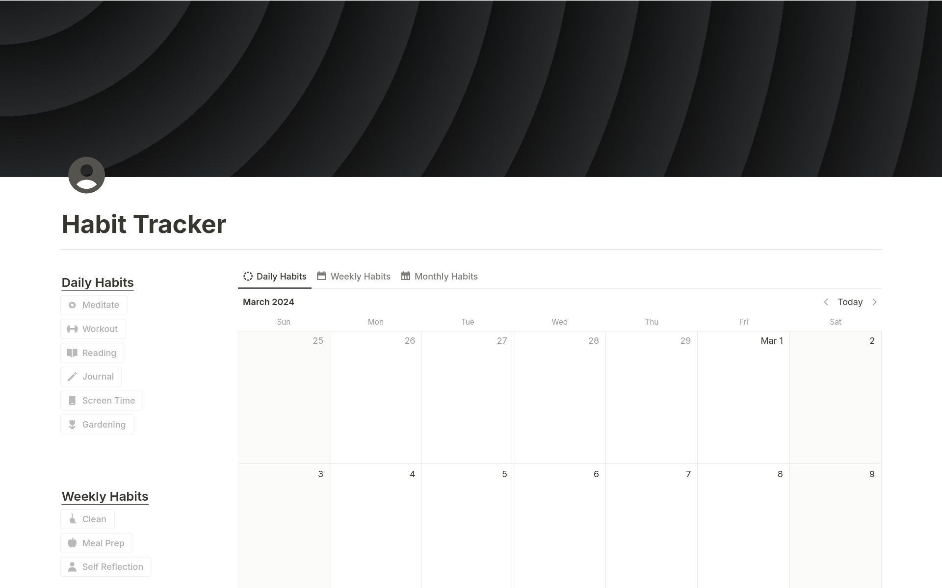 Track Your Daily, Weekly, Monthly Habits and Routines with Notion Tracker Templates.