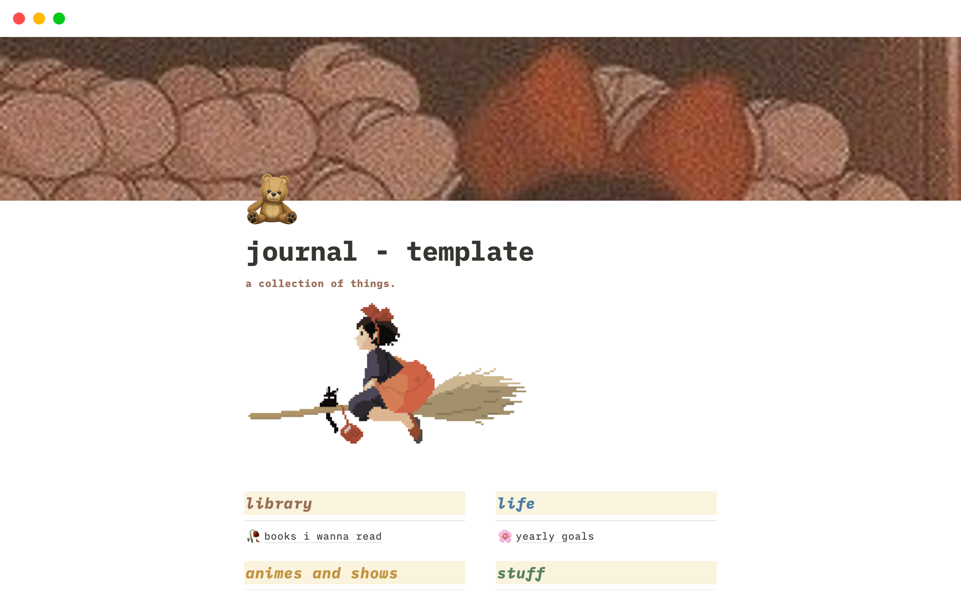 A template preview for journal 
