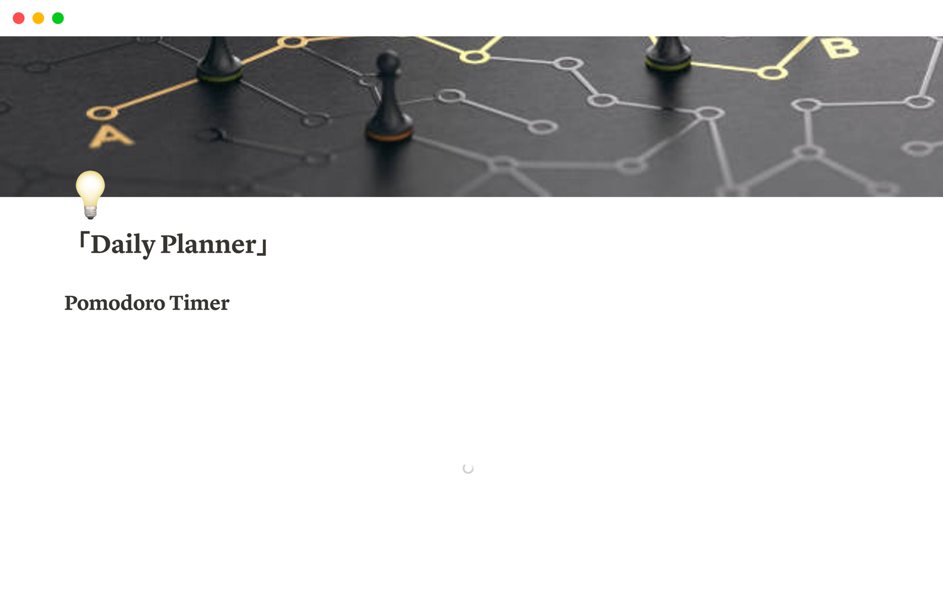 A template preview for Daily Planner