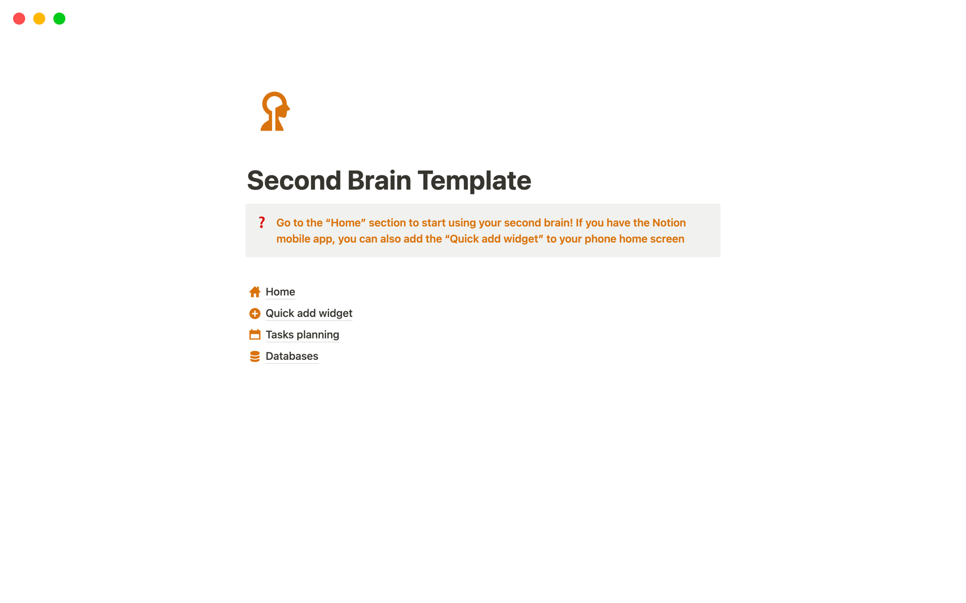 Second Brain: An all-in-one organizational powerhouse that functions as your digital brain, seamlessly managing tasks, goals, notes, bookmarks, reminders, and even your finances for enhanced productivity and efficiency.