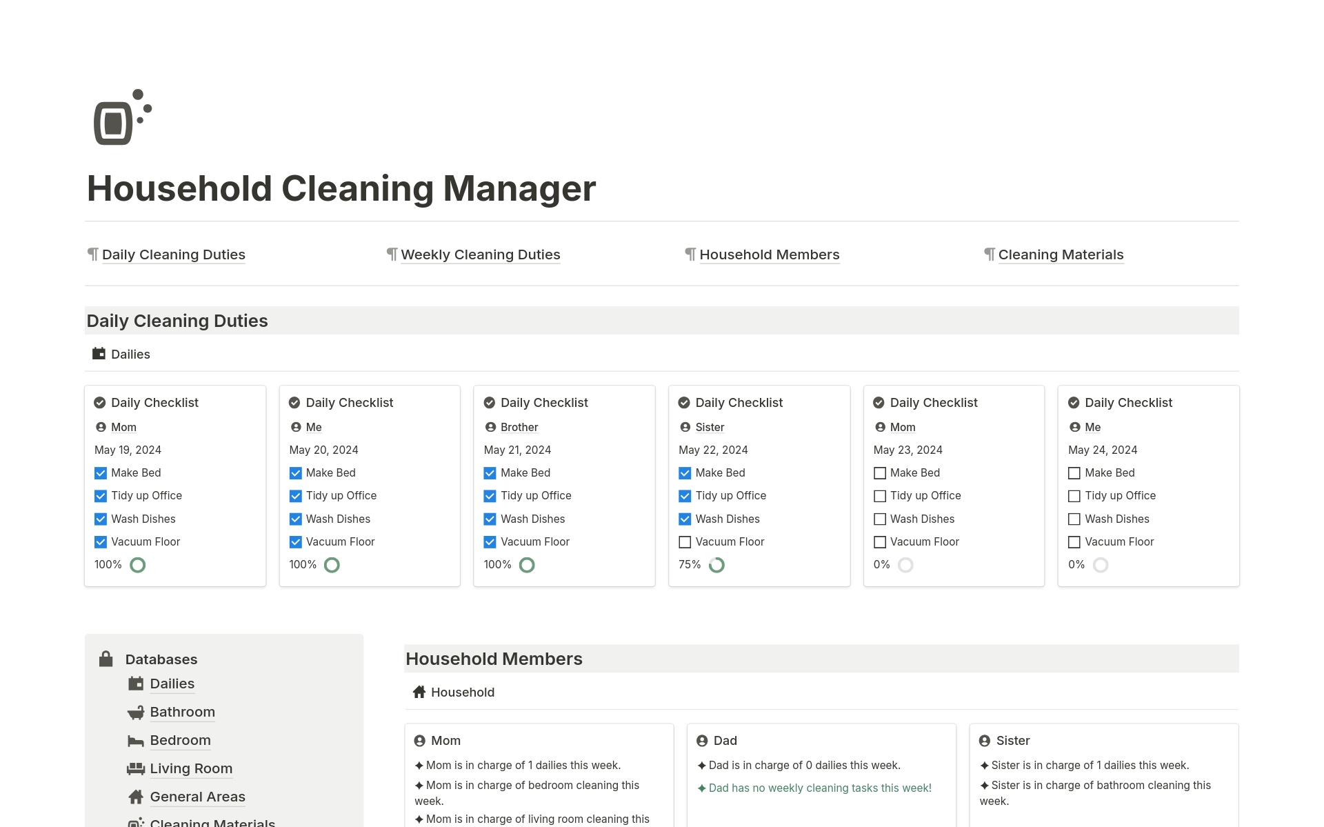 Assign, track, and manage household chores with ease.