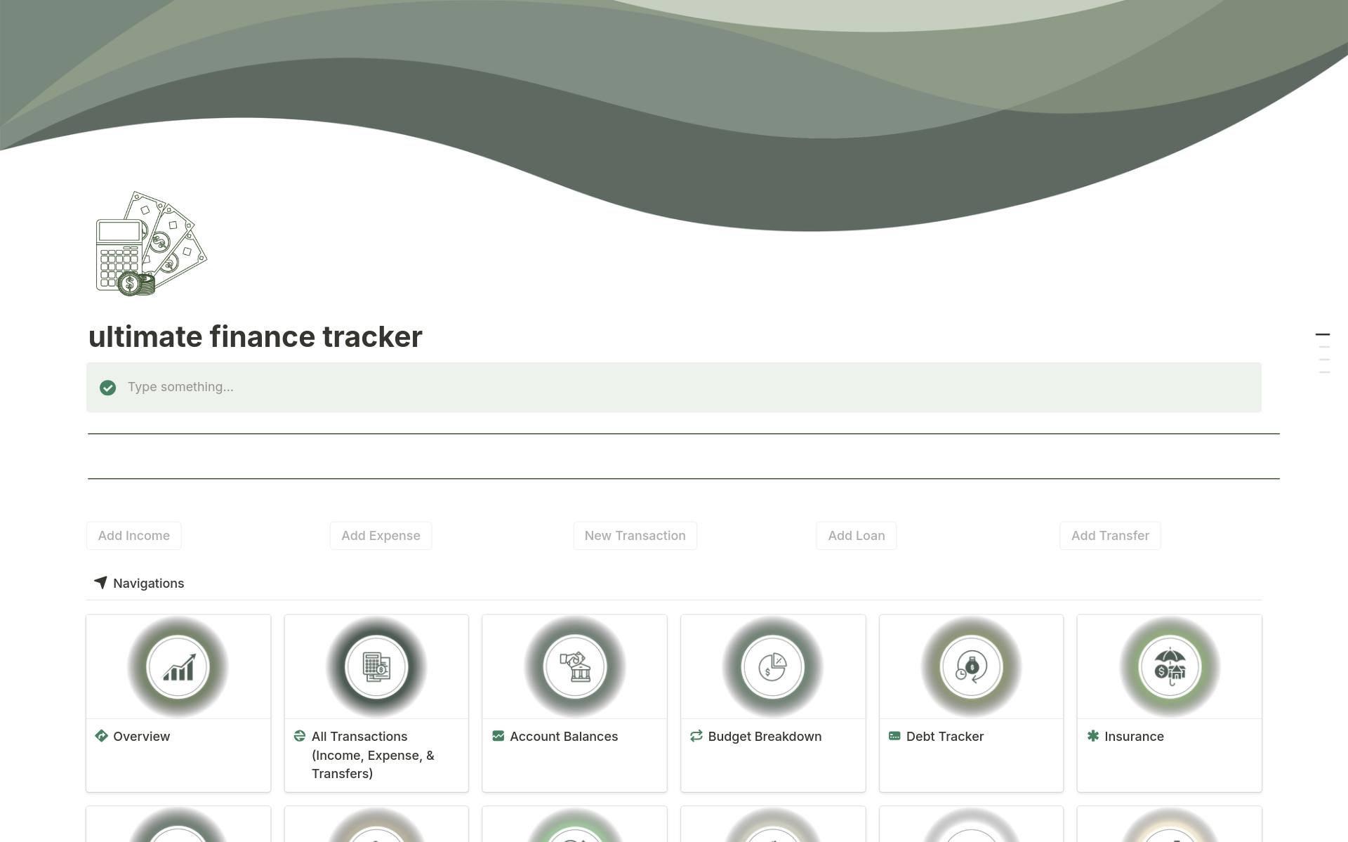 A template preview for Finance Tracker | Monthly Budget Tracker