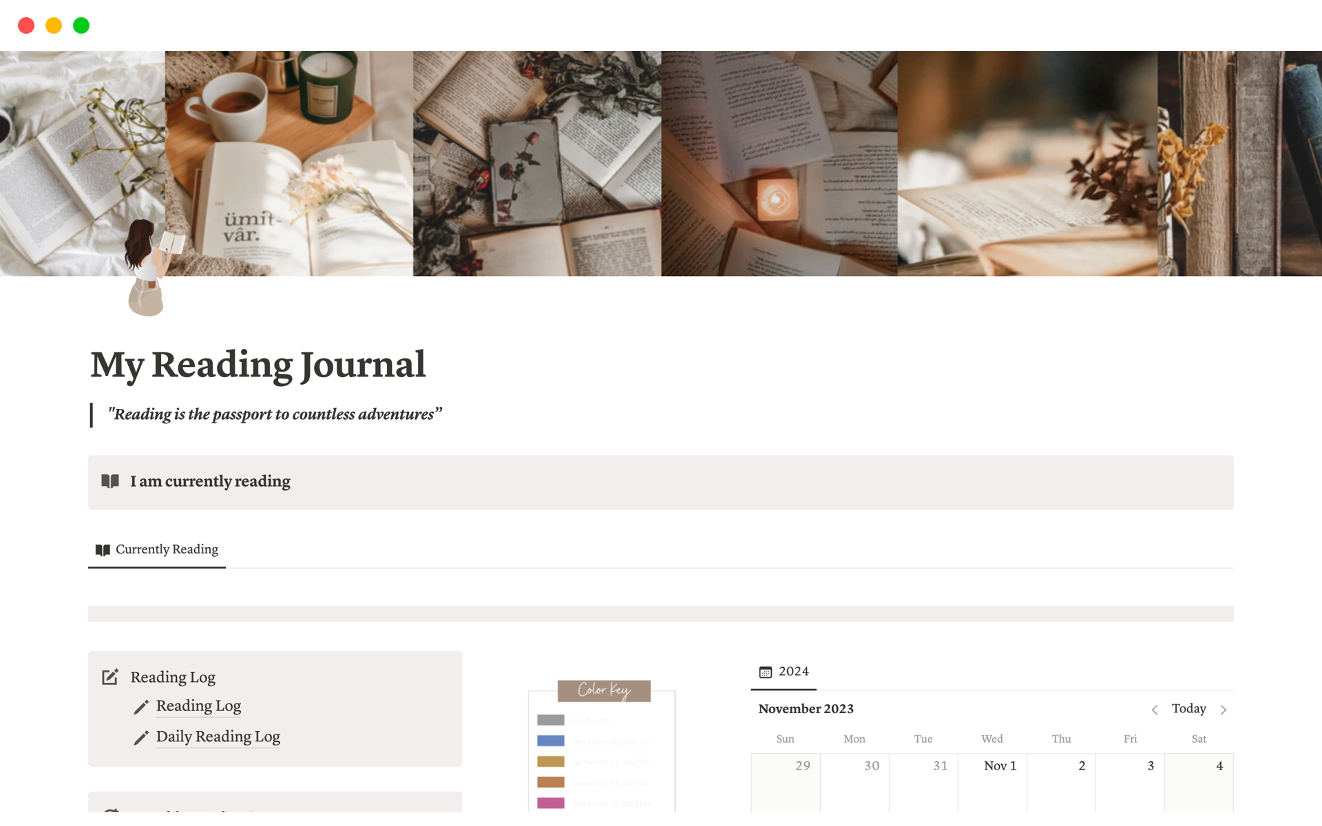 The « Notion Reading Journal » streamlines reading experiences, tracks progress, and simplifies organization in one user-friendly digital tool.