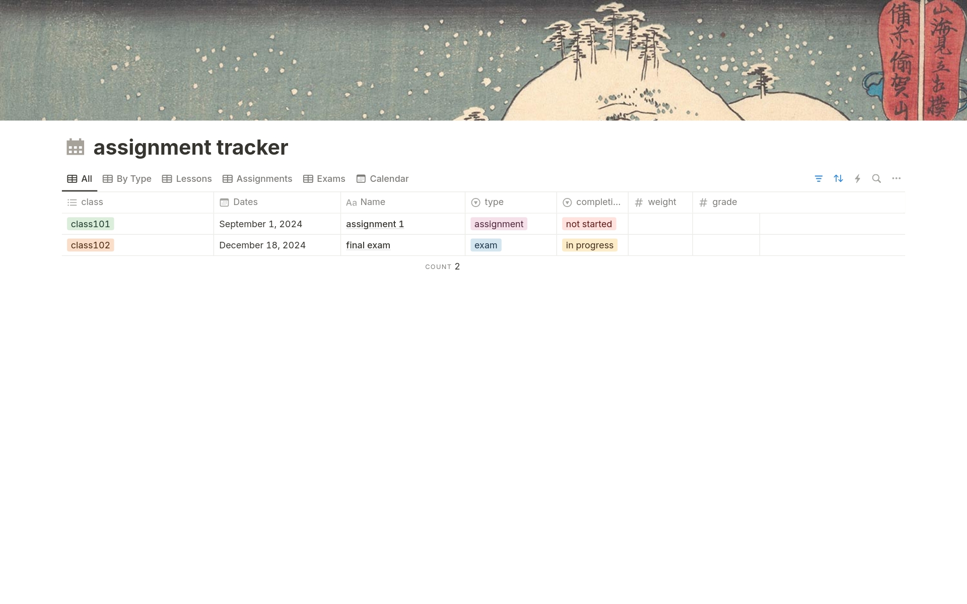 minimalist school organization template