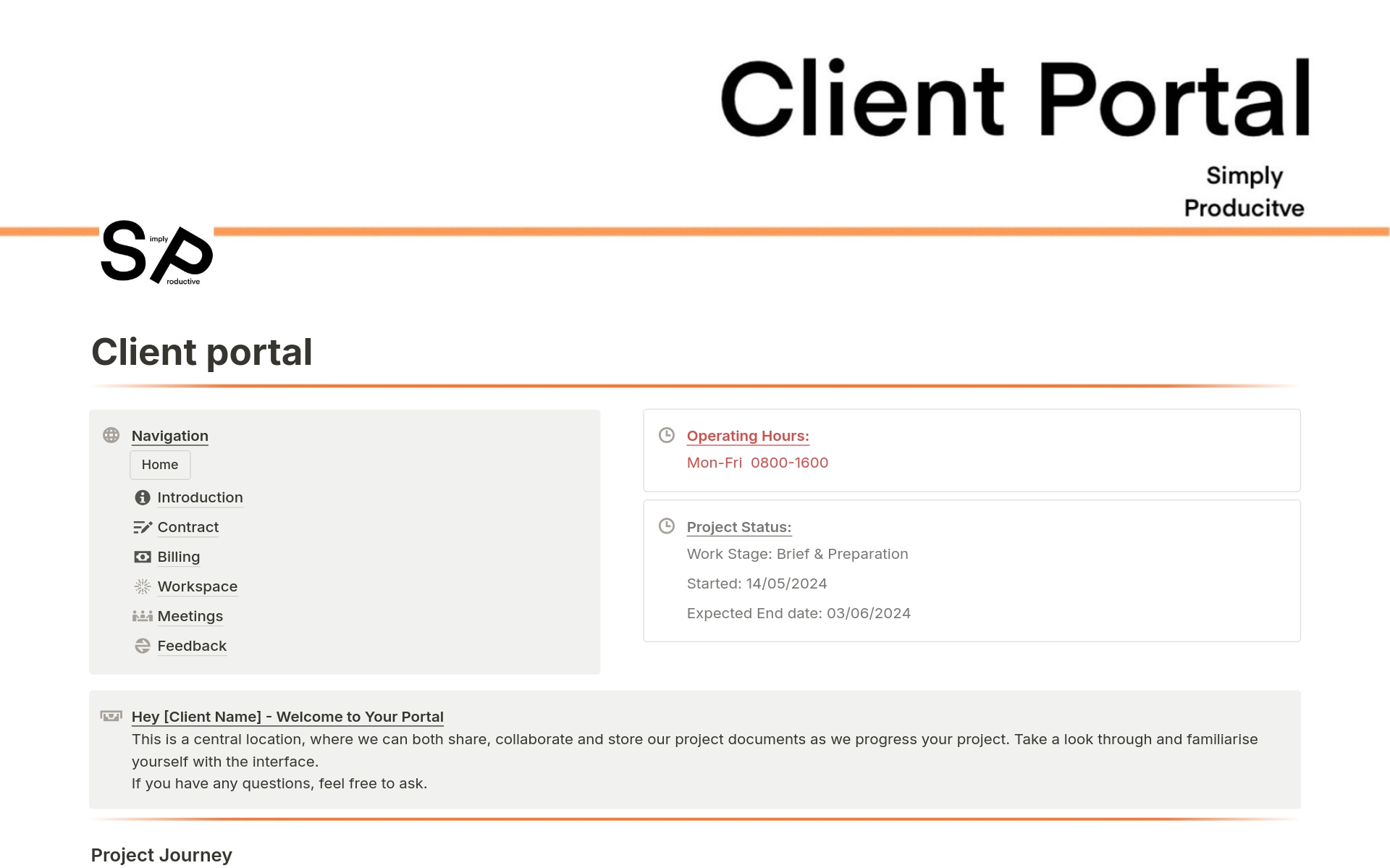 Client Project Management Portal
