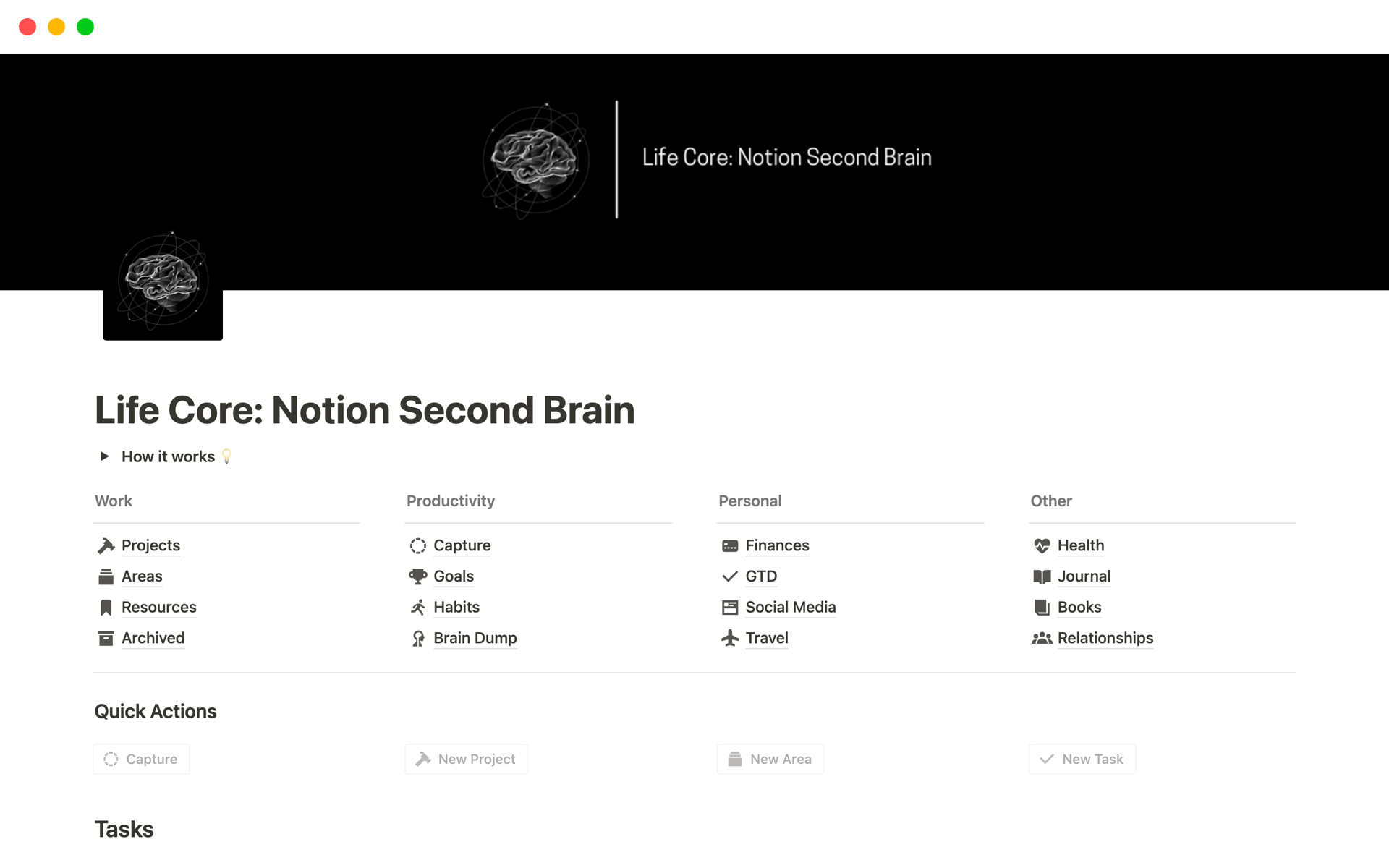 Mallin esikatselu nimelle Life Core: Second Brain