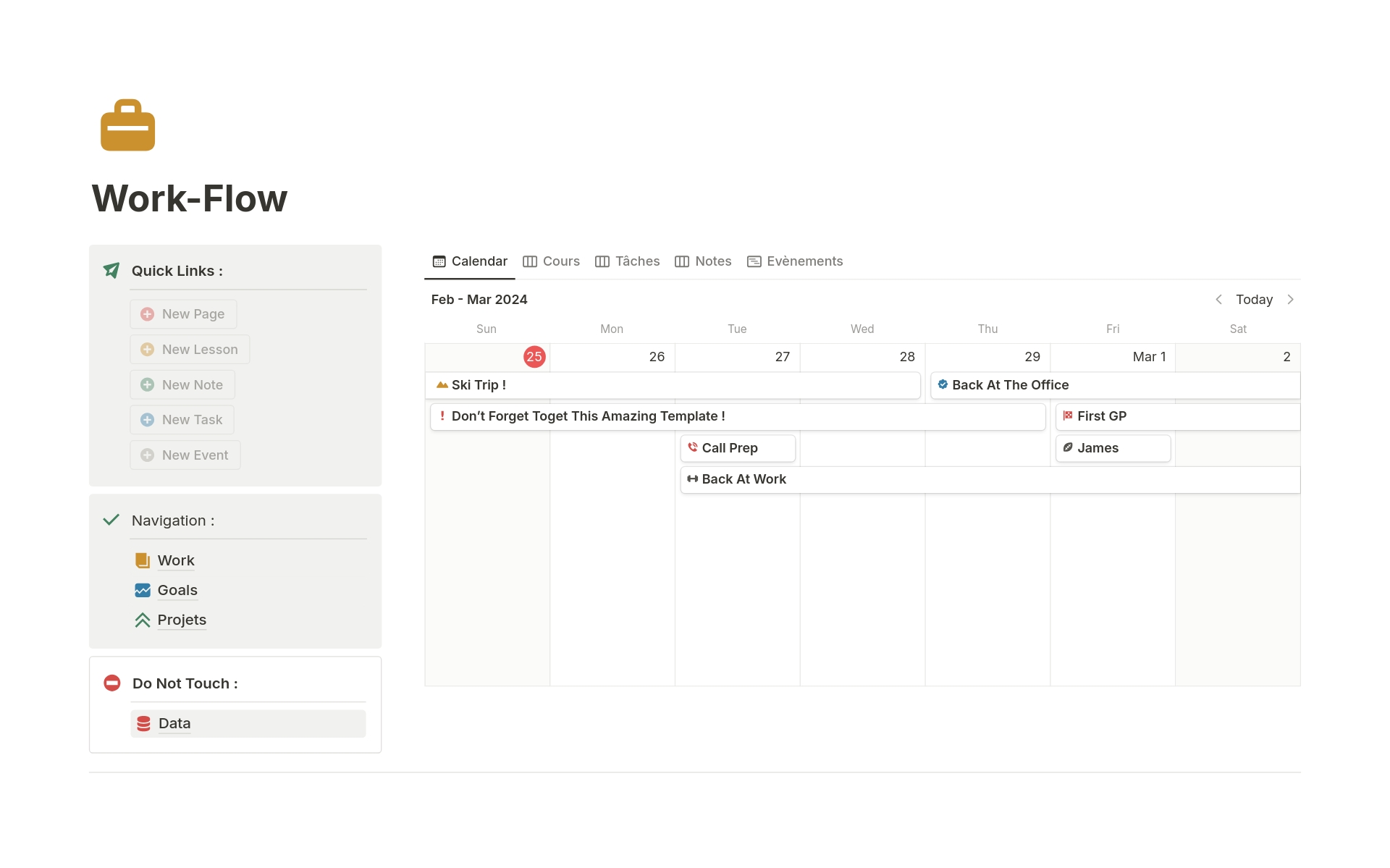 Welcome to work-Flow, the ultimate solution for productivity and organization. This innovative Notion page is designed to be the foundational tool that integrates seamlessly into any work or personal environ environment, providing unparalleled clarity, speed, and ease of use.