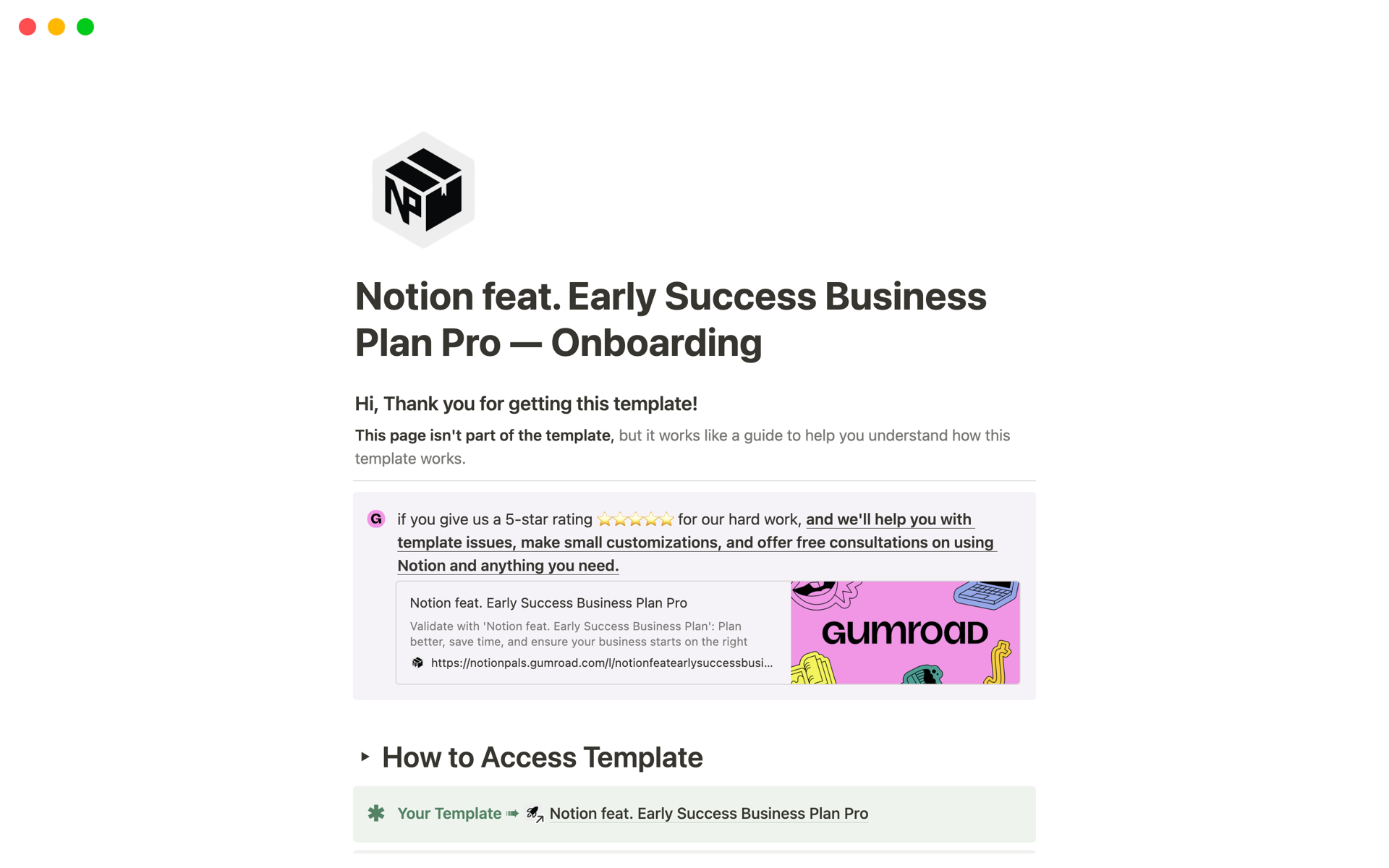 Validate with 'Notion feat. Early Success Business Plan': Plan better, save time, and ensure your business starts on the right track. Trust, but verify your ideas!