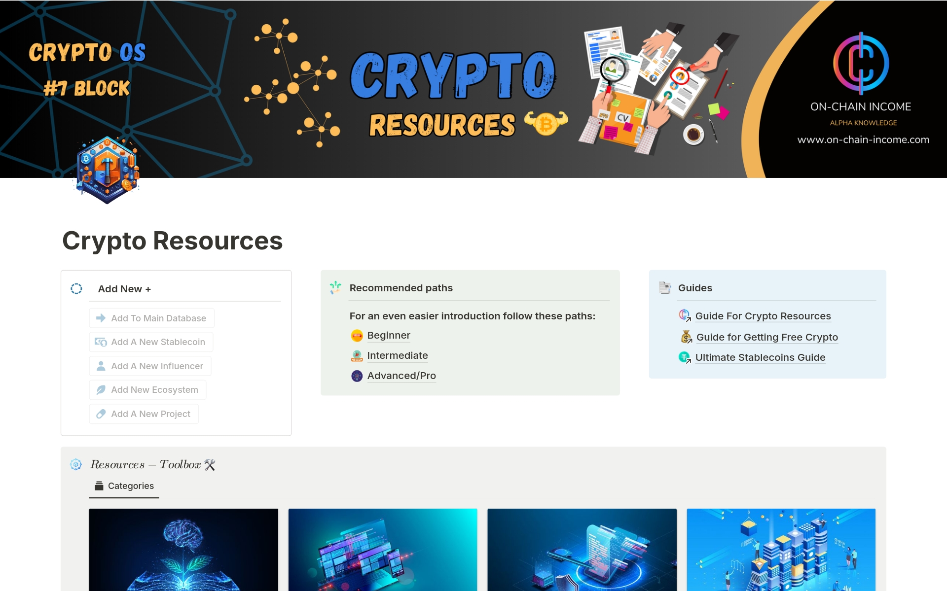 Crypto Made Easy, Essential Resources For Beginners! Stop the endless web search for crypto resources. Our comprehensive template has everything you need to navigate the crypto world in one convenient database.