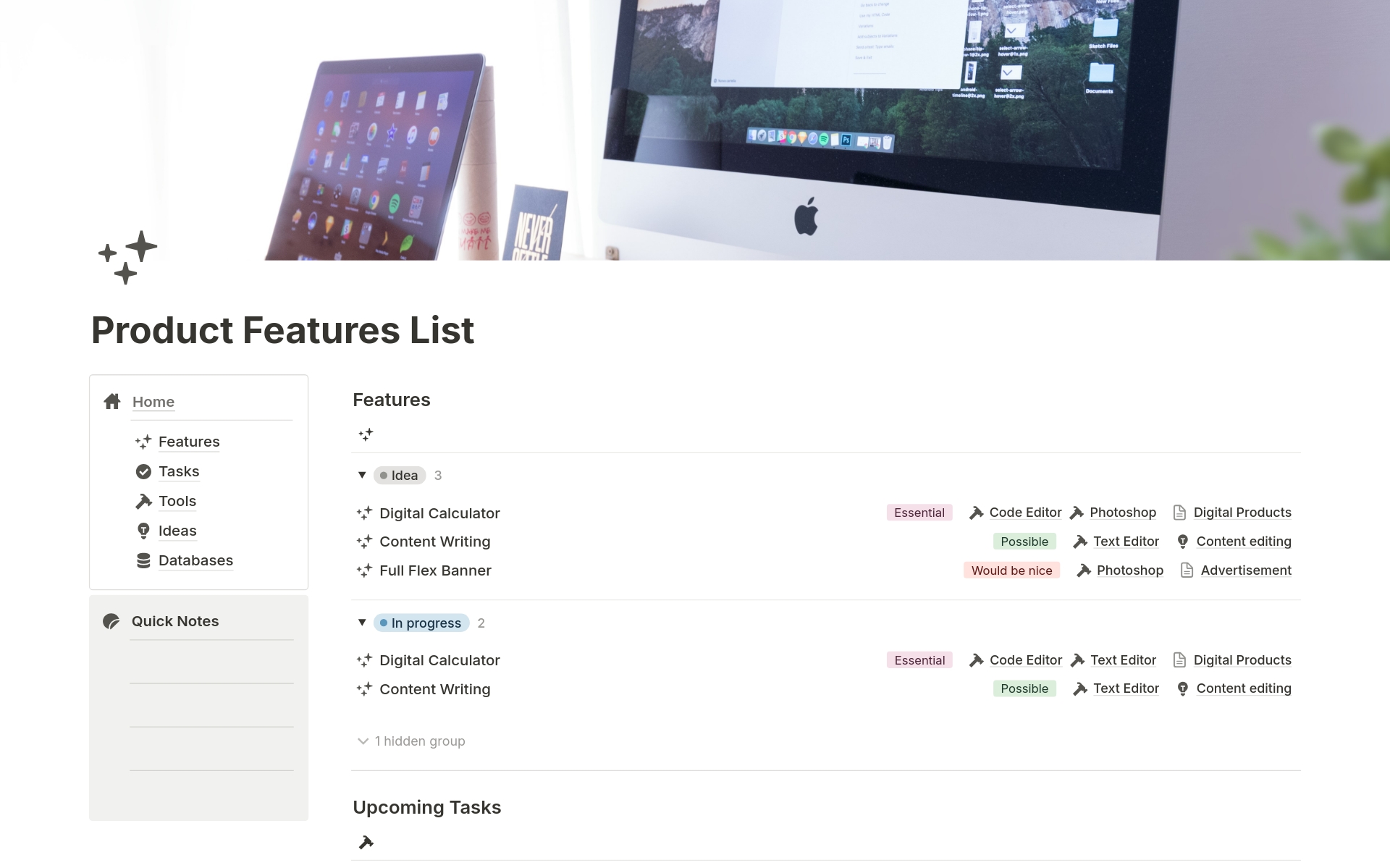 Supercharge Your Feature Planning, Streamline Collaboration, and Optimize Product Management with the Ultimate Product Feature List Notion Template Solution.