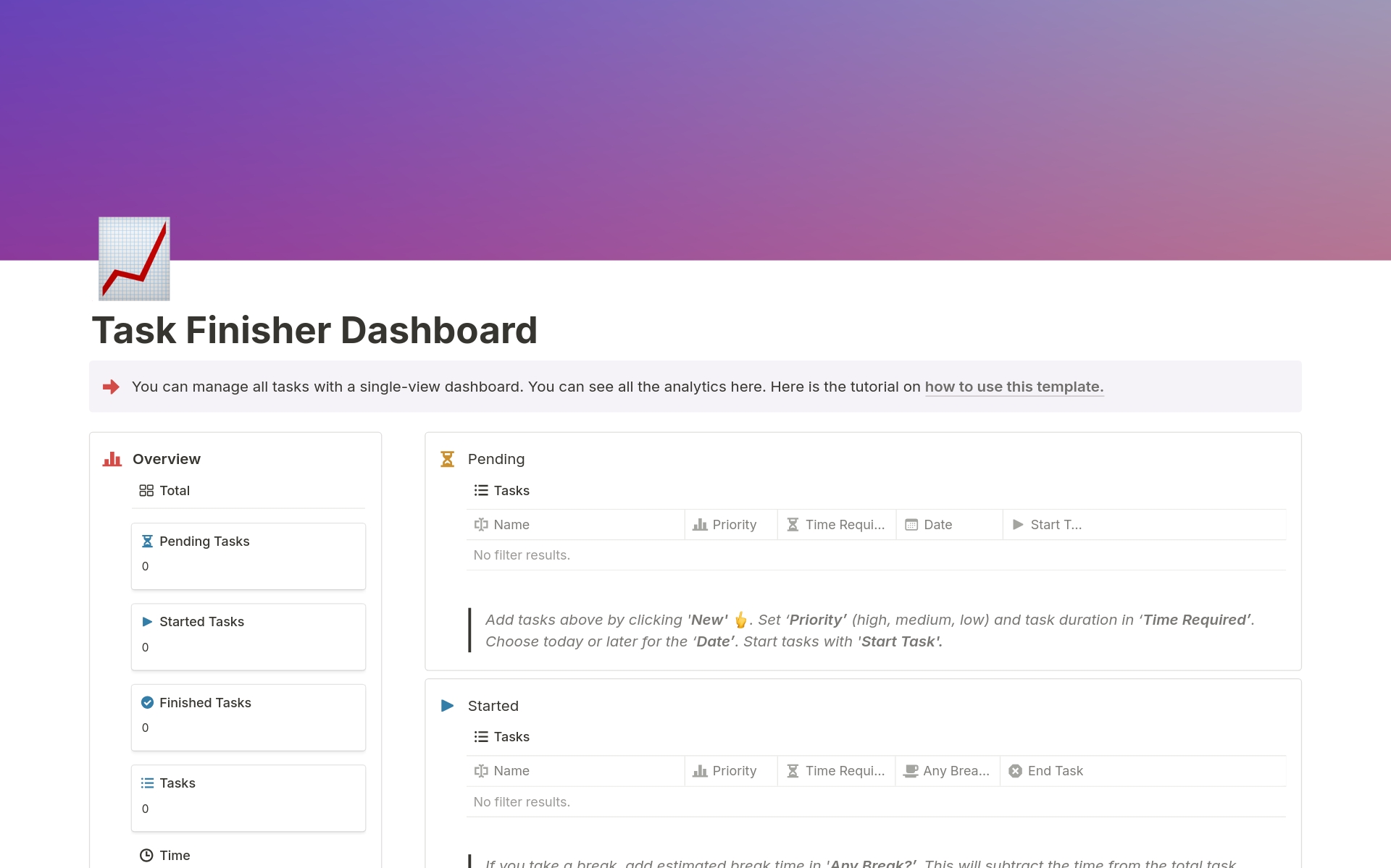 Task Finisher | Advanced Task Tracker is the simple and automated tool you need to stay organized and productive.