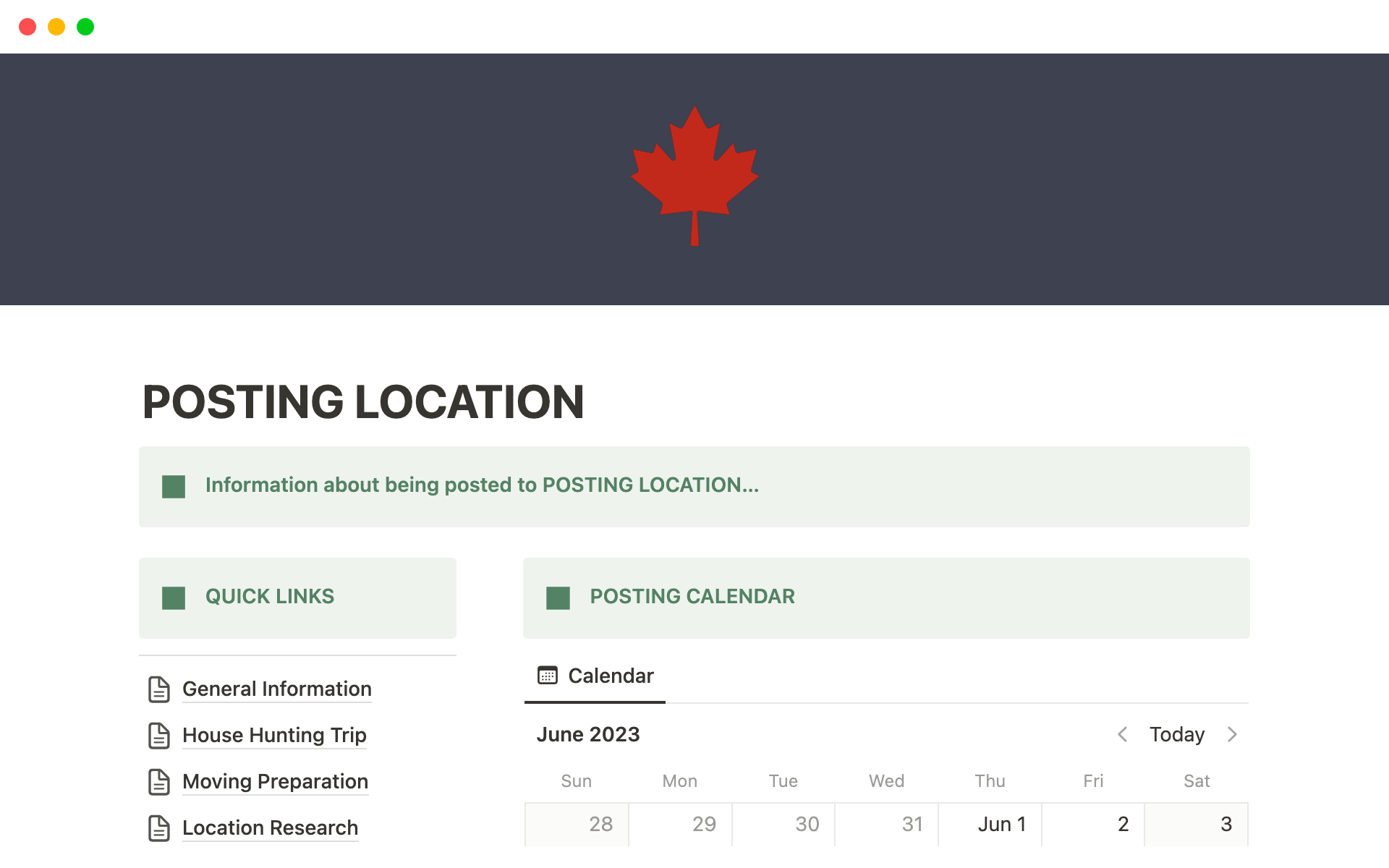 Easy to use dashboard for making sense of Canadian Military Postings.