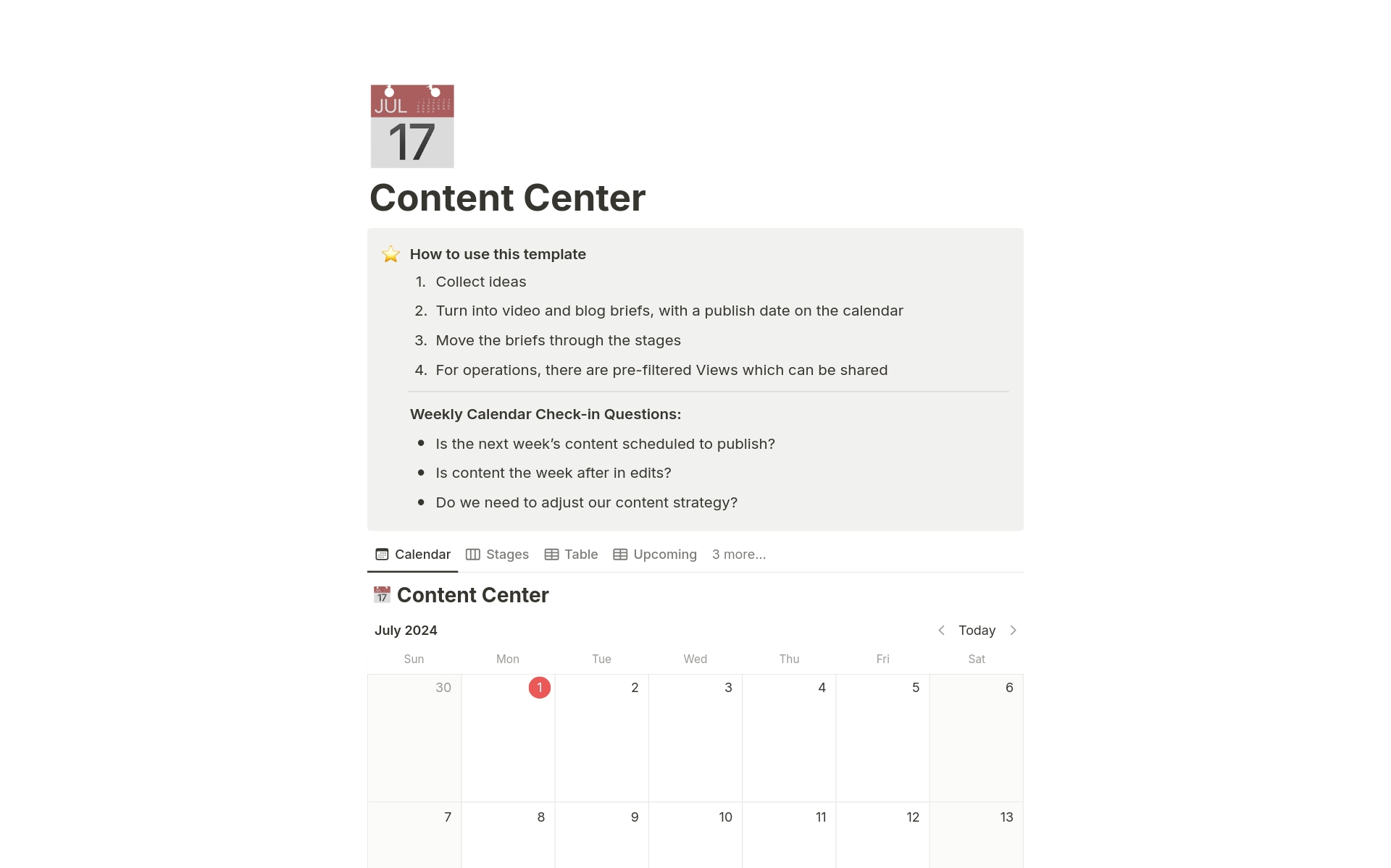 How Wyndly manages their content calendar.