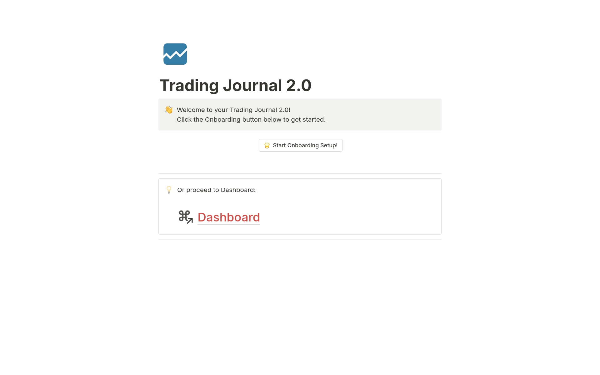 A template preview for Trading Journal 2.0 by illu