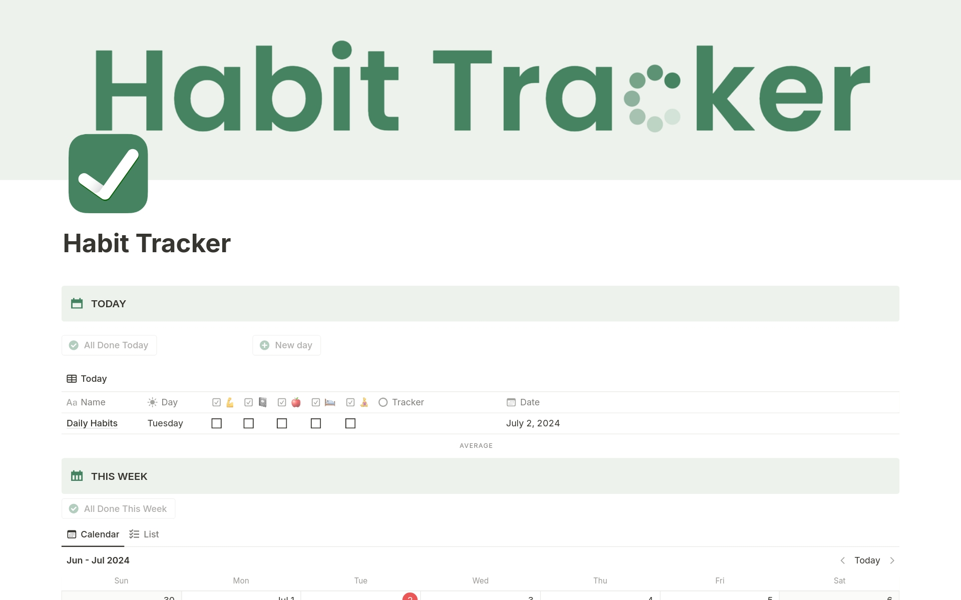 Boost productivity and achieve your goals with our simple yet effective Habit Tracker Template. Track daily habits, visualize progress with a progress bar, and switch between daily, weekly, and monthly views. Perfect for building positive routines. Visit www.jorisbaker.com!