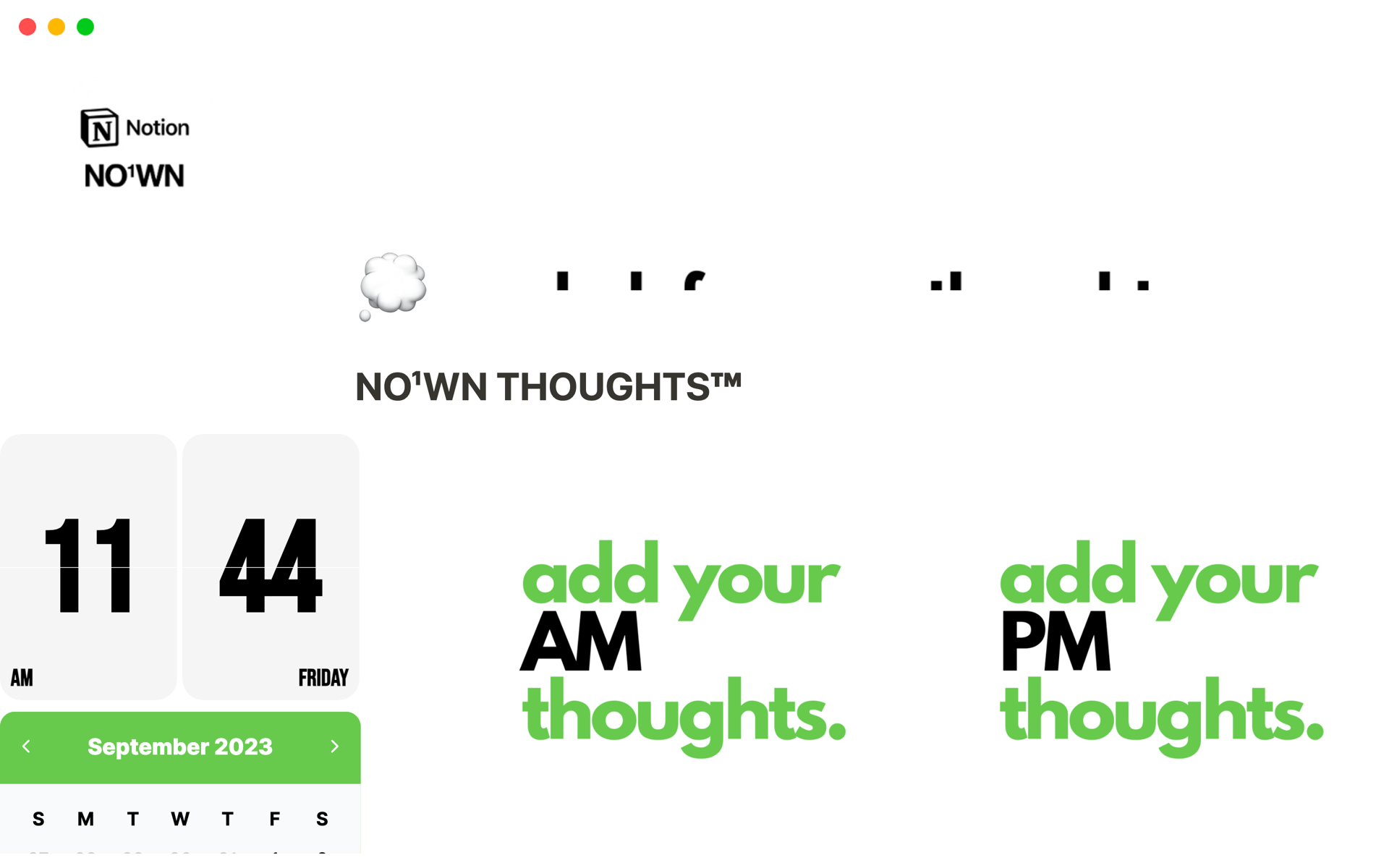 your hub for your thoughts