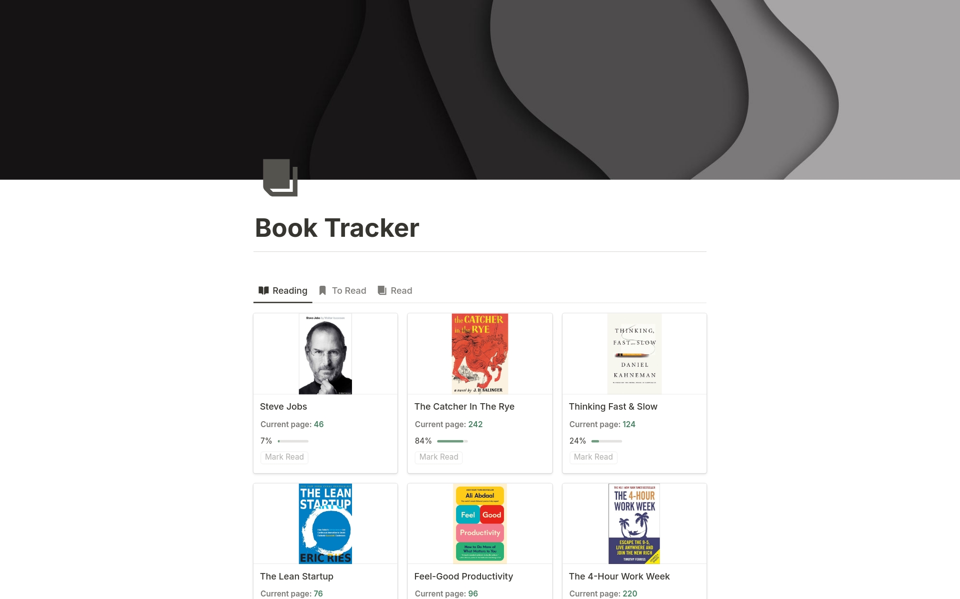 Discover the joy of minimalist reading organization with our Book Tracker template. Designed with simplicity in mind, this template offers a clutter-free way to track your reading progress, manage your book collection, and explore new literary adventures.