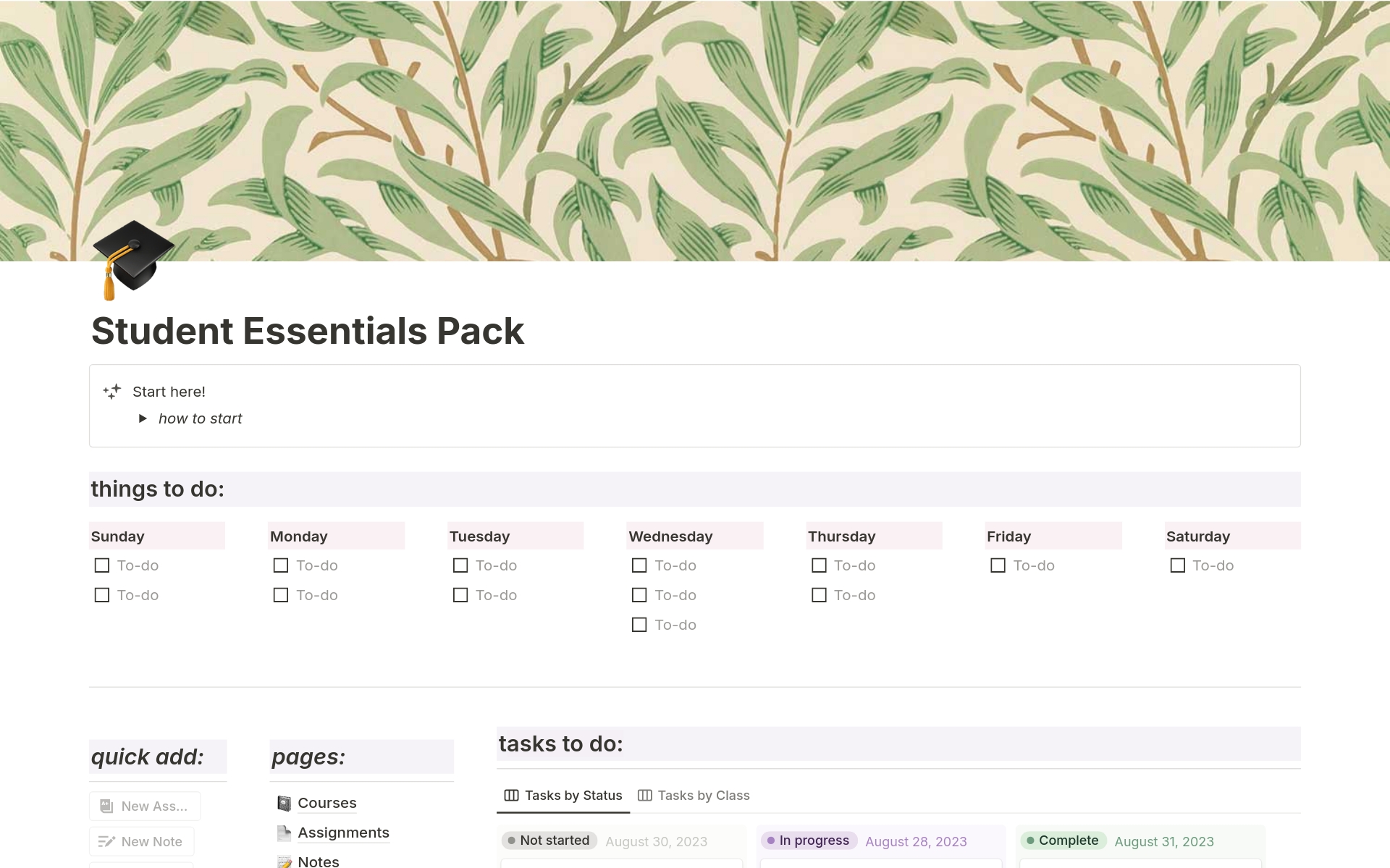 The College Student Essential Pack is perfect for students who want to organize, plan, and study for their college classes, all in one place!