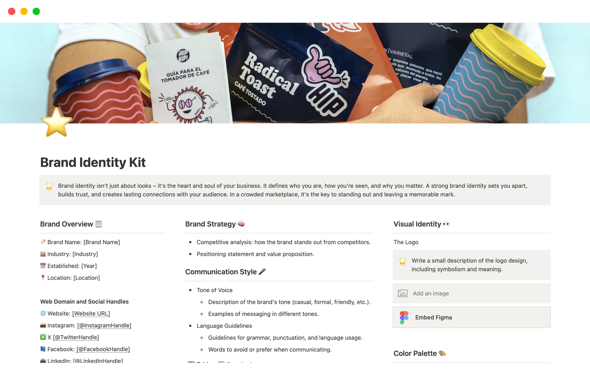 Unleash your brand's essence and redefine its identity with the Brand Identity Kit. 🚀