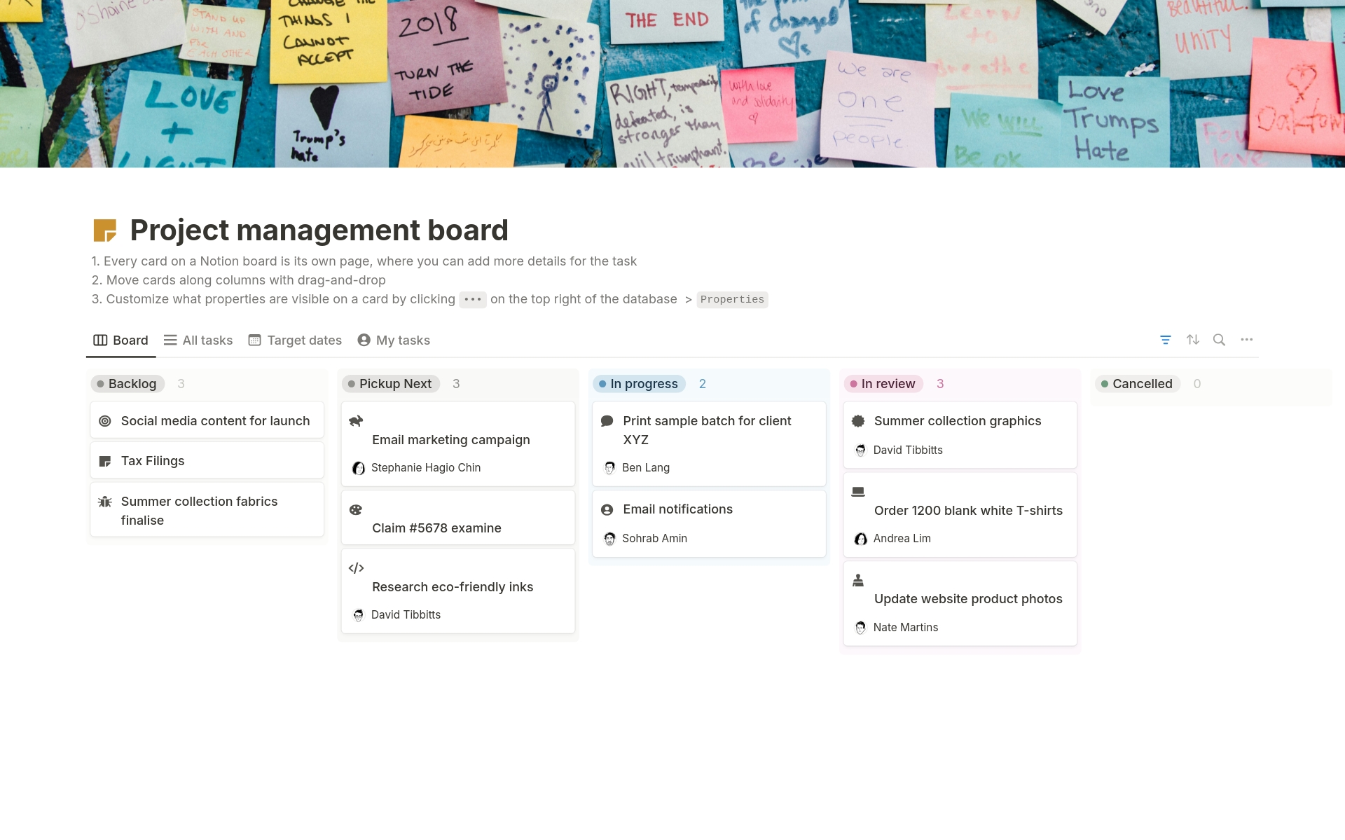 Enhance your project oversight with versatile Kanban board, table, and calendar views to manage tasks effectively. Streamline your workflow by defining roles—Responsible, Accountable, Consulted, Informed—within each task, ensuring clarity and accountability across your team.
