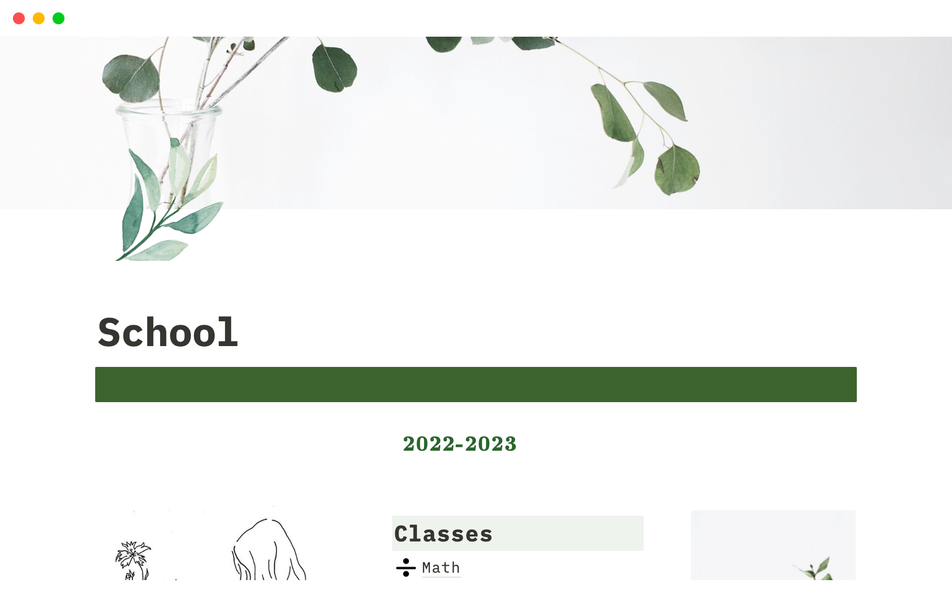This aesthetic customizable template allows students to keep track of their assignments, homework, events, and notes all in one page.