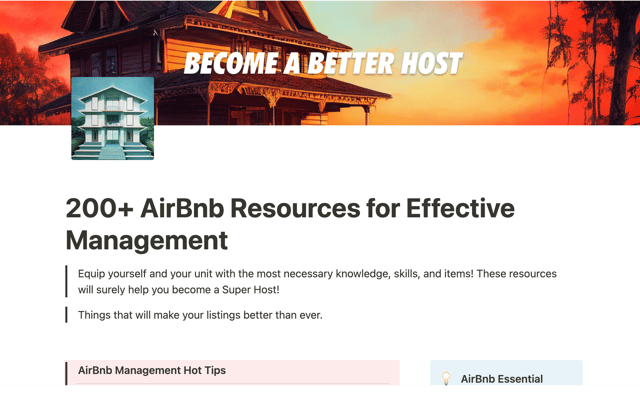 200+ Useful AirBnb Resources