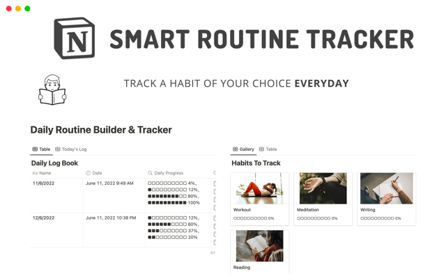 Daily Routine Builder & Tracker