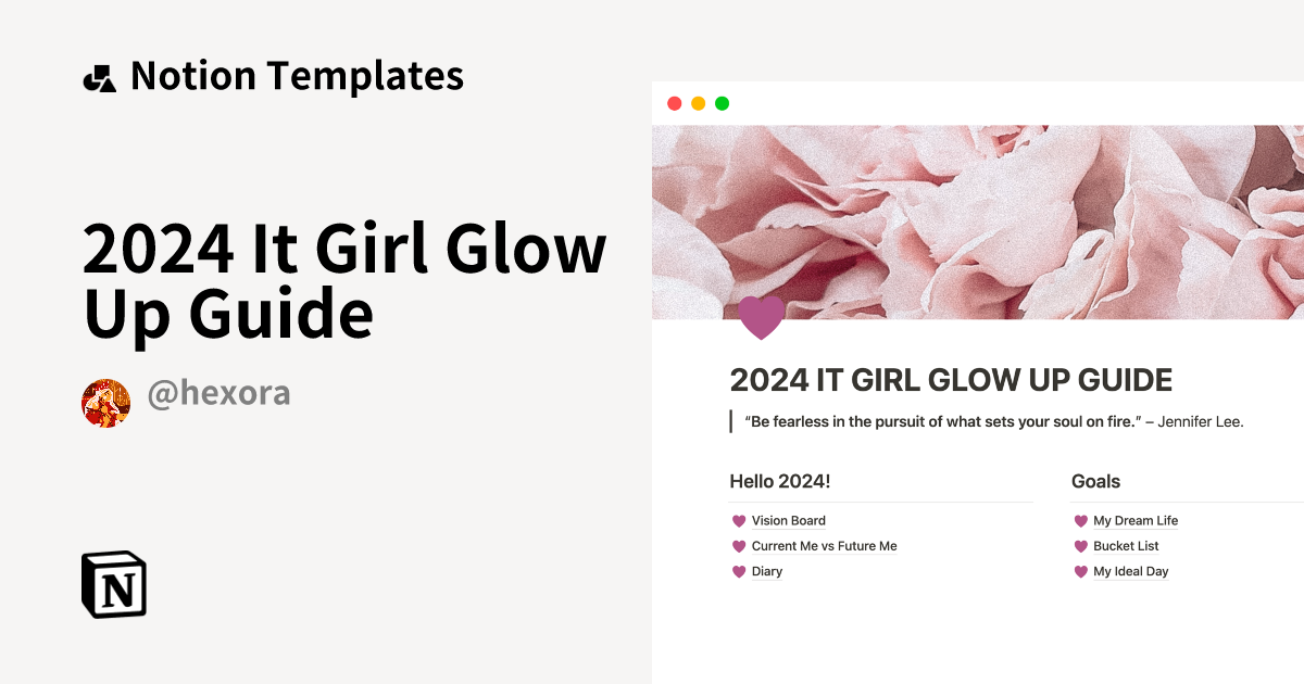 2024 It Girl Glow Up Guide